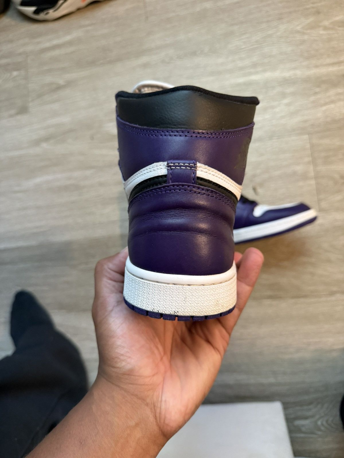 Jordan Brand Air Jordan 1 Court Purple Size US 8.5 / EU 41-42 - 3 Thumbnail