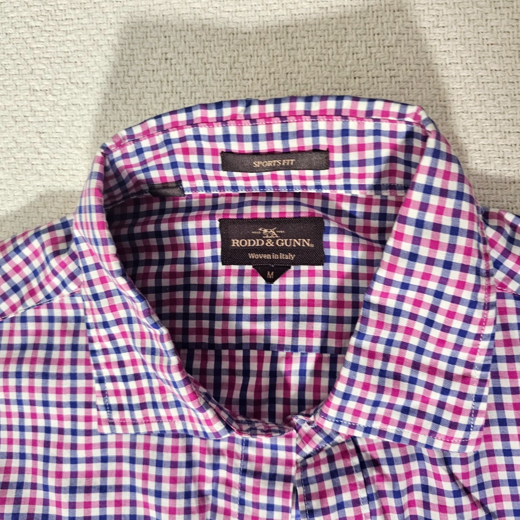 Rodd & Gunn Rodd & Gunn Button-Down Shirt Men M Blue Plaid Italy Long Sleeve Regular Button-Up Collared Modern Vintage: No Size US M / EU 48-50 / 2 - 2 Thumbnail