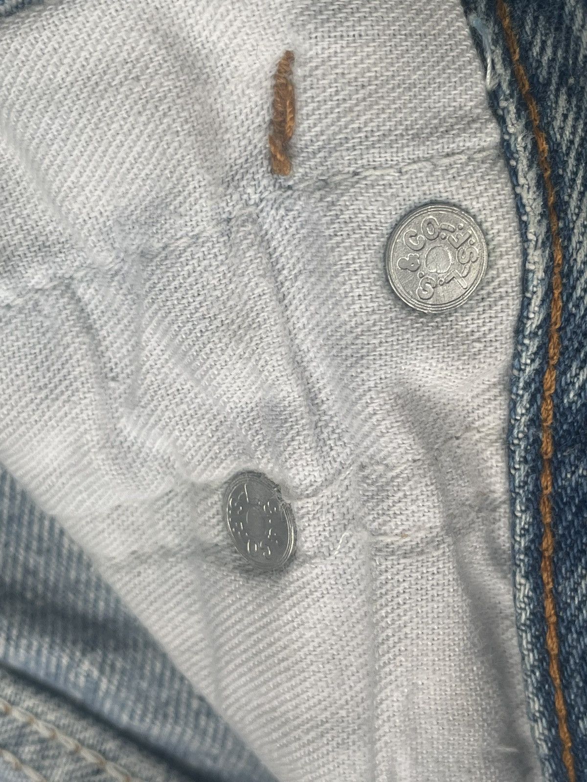 Levi's Vintage 80’s Levis 501 e Usa Distresed Denim Size US 29 - 23 Thumbnail