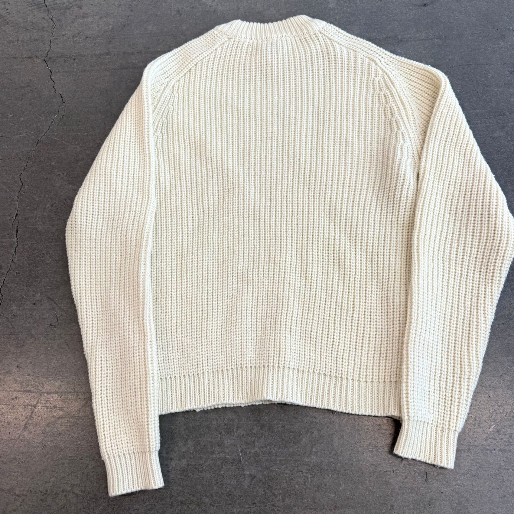 Vintage VINTAGE Fishermans Cable Knit Weave Longsleeve Ivory White Sweater XL Women Pullover Size XL / US 12-14 / IT 48-50 - 2 Thumbnail