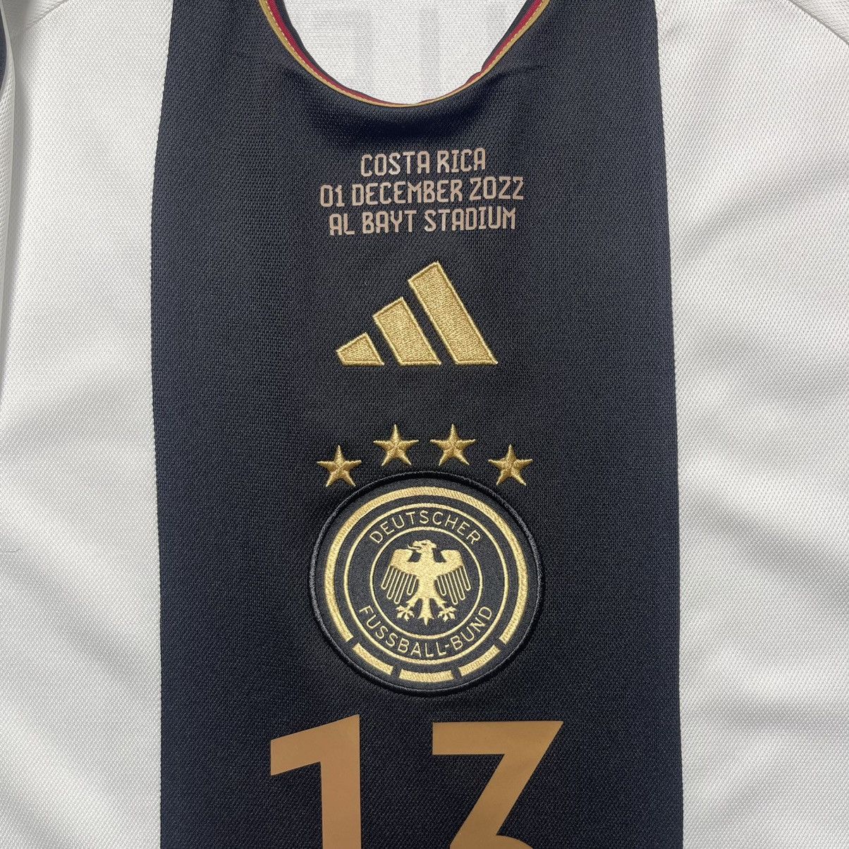 Adidas GERMANY ADIDAS 2022 WORLD CUP SOCCER HOME JERSEY #13 MULLER Size US L / EU 52-54 / 3 - 5 Thumbnail