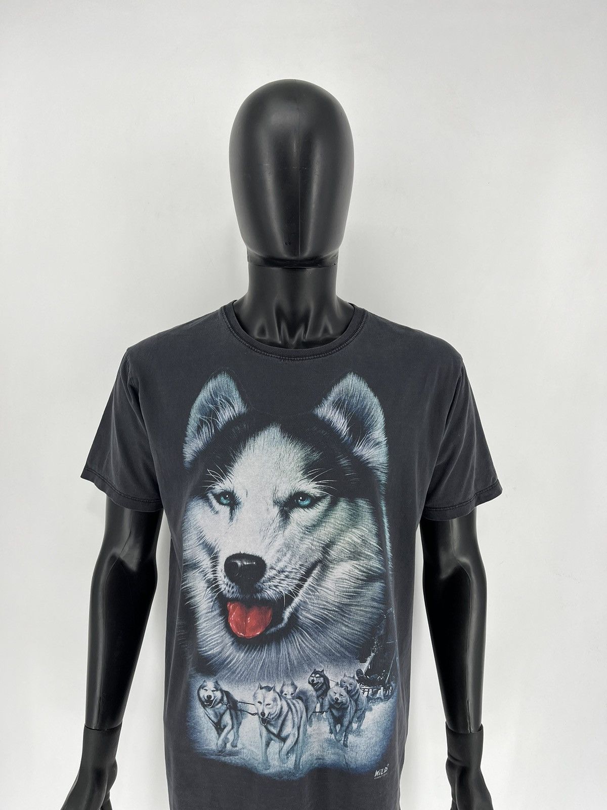 Band Tees Vintage 90s Wolf Face Boxy Fit Tee Toys Rock Size US L / EU 52-54 / 3 - 7 Thumbnail