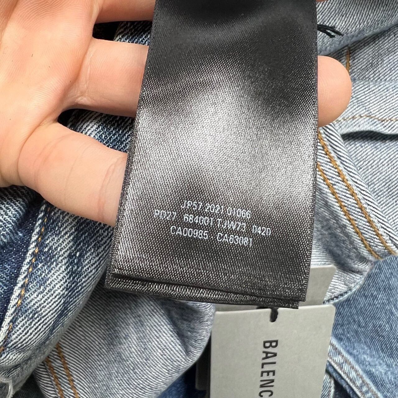 Balenciaga Balenciaga x FORTNITE 2021 Large Fit Jacket in blue denim Size US XS / EU 42 / 0 - 6 Thumbnail