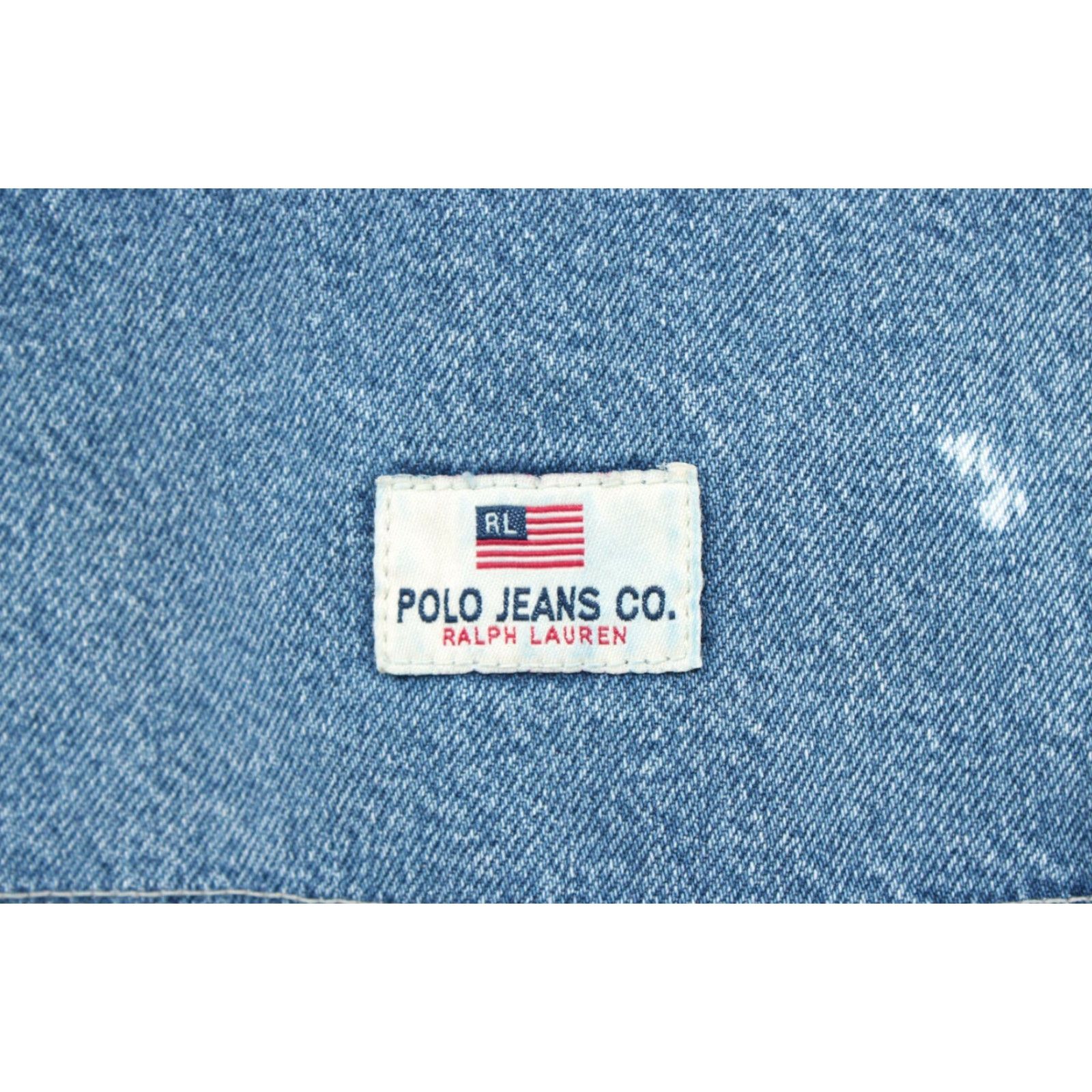 Ralph Lauren VINTAGE Ralph Lauren Polo Jeans Co. Denim Carpenter Shorts Mens 40 Baggy 90s Y2K Blue Denim Shorts Size US L / EU 52-54 / 3 - 7 Thumbnail