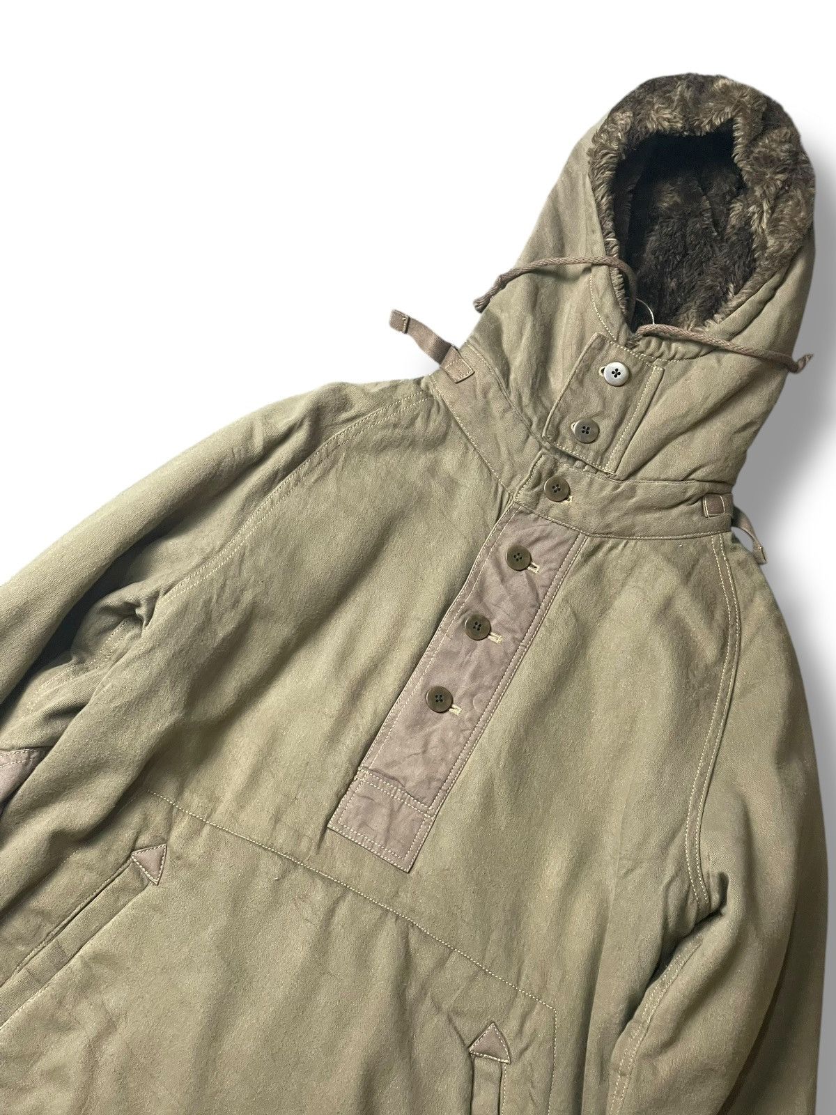 Beams Plus × Japanese Brand × Vintage BEAMS JAPAN Thermal Insulation Hooded Jacket (101) Size US S / EU 44-46 / 1 - 2 Thumbnail