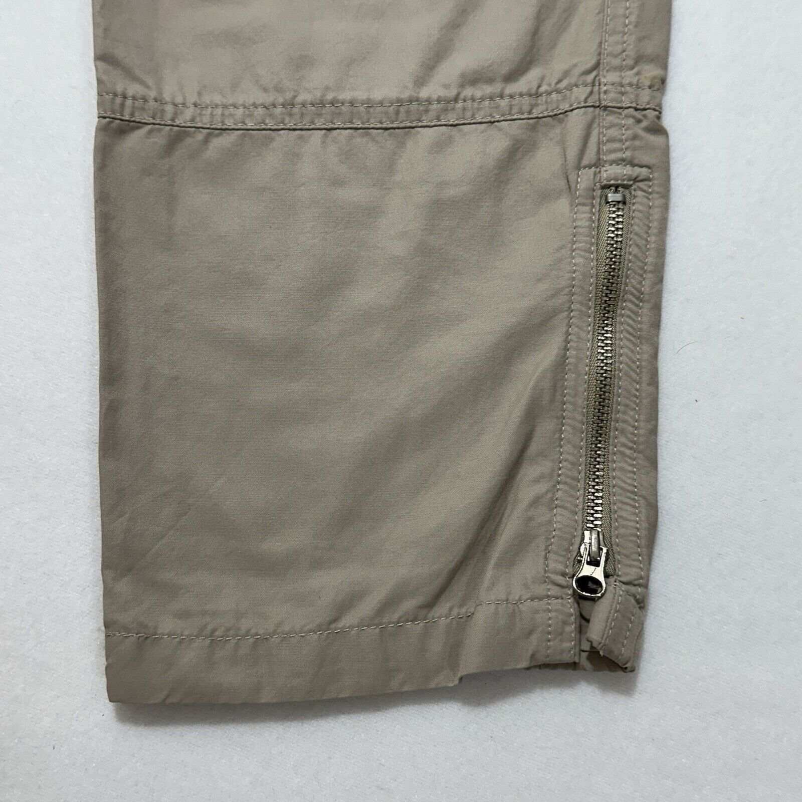 Vince Vince 2 Capri Chino Beige Pants Flat Front Zip Ankles Size 26" / US 2 / IT 38 - 4 Thumbnail