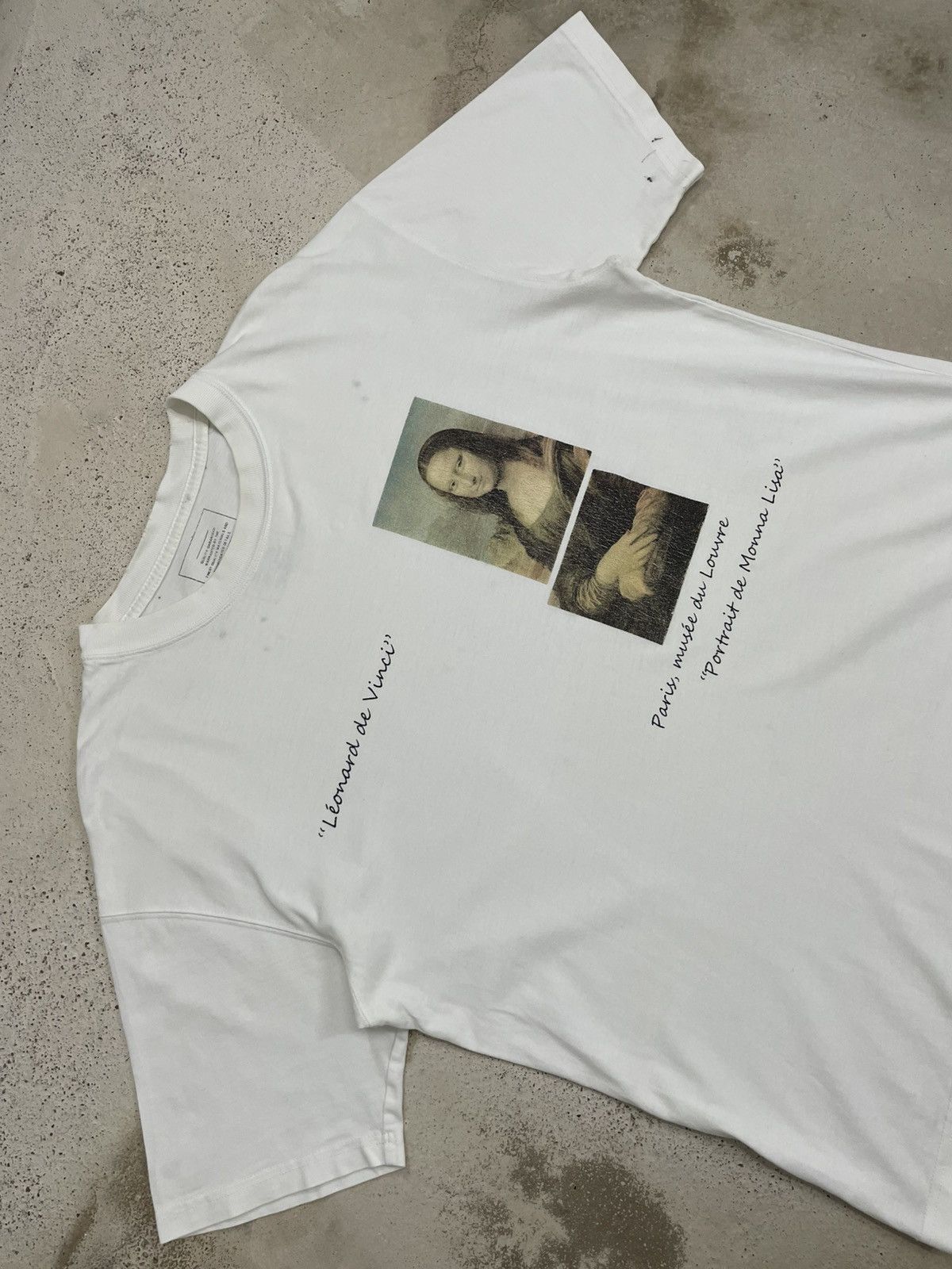Japanese Brand Art & Design Leonardo Da Vinci Portrait de Monna Lisa Paint Size US L / EU 52-54 / 3 - 3 Thumbnail