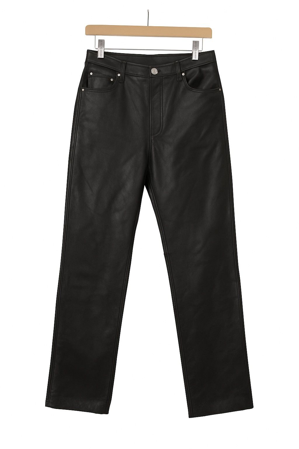 Vintage Black Korean Leather Pants by Jeans Infinite World