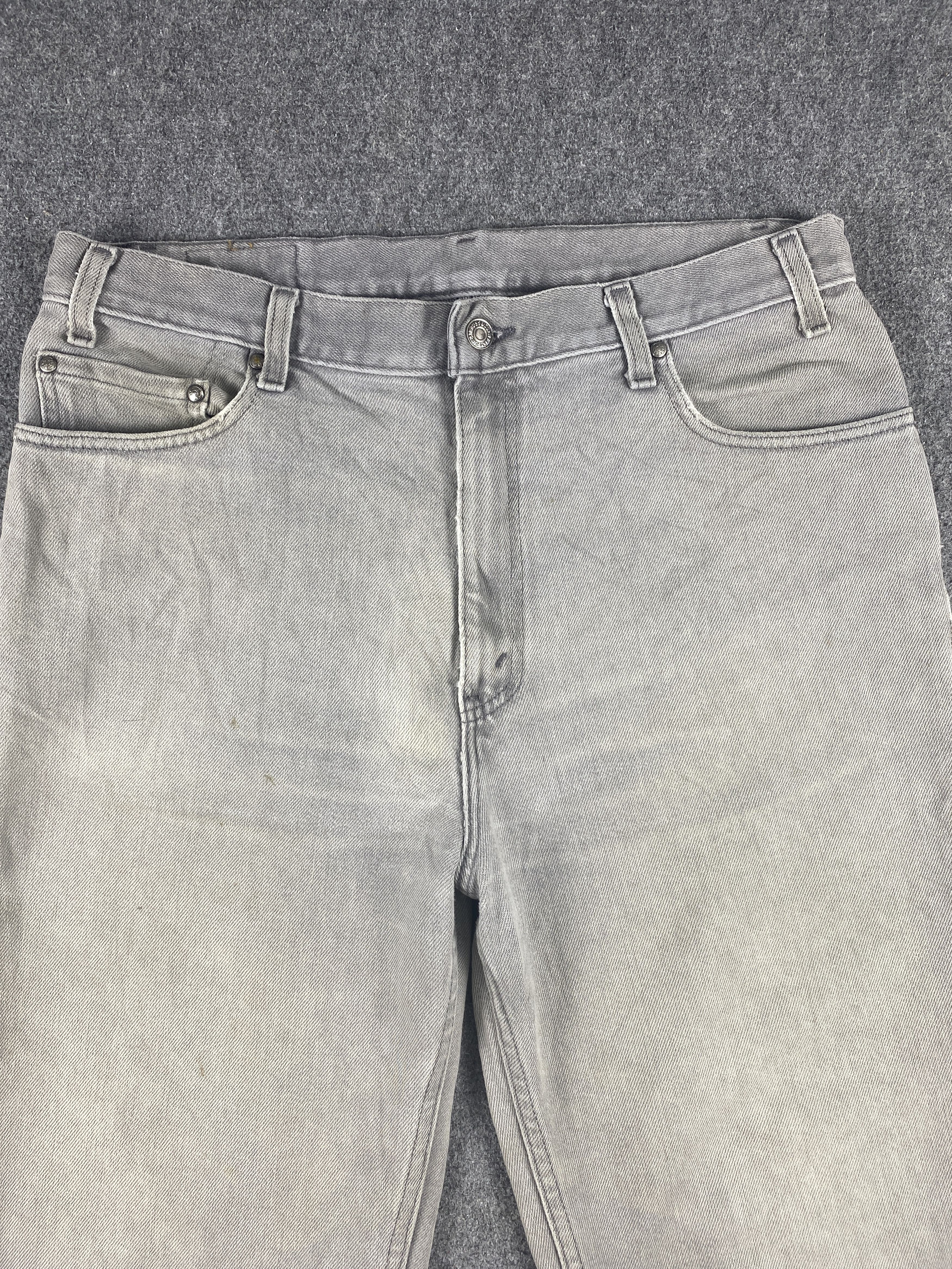 Levi's Vintage 90s Levis 540 Flex Orange Tab Jeans S0013 Size US 35 - 2 Thumbnail