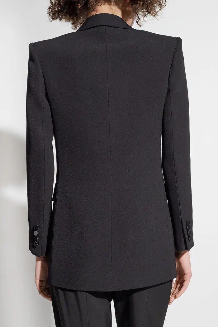 Saint Laurent Paris o1bcso1str0325 Double Breasted Tuxedo Jacket in Black Size L / US 10 / IT 46 - 3 Thumbnail