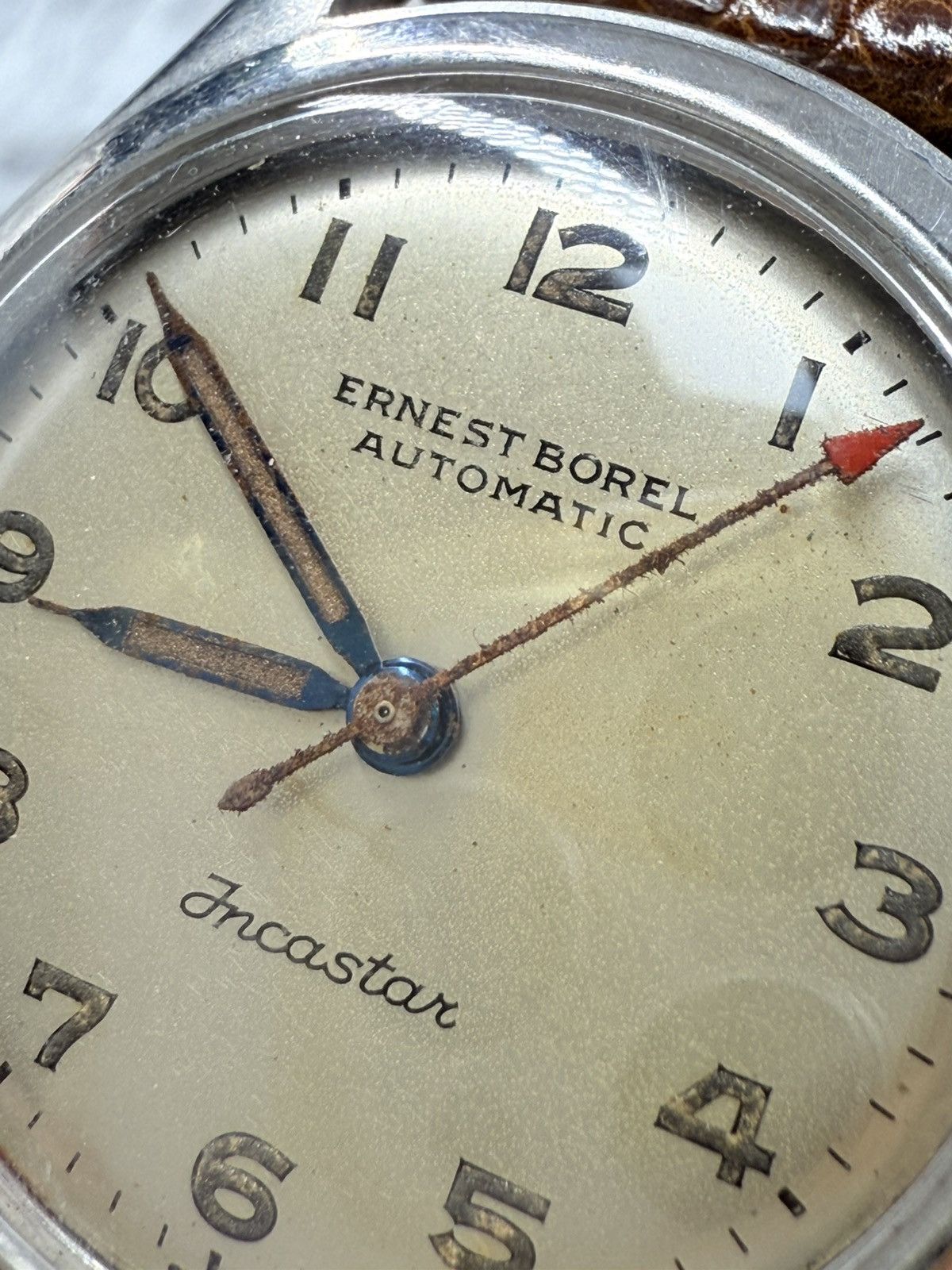 Vintage Vintage Military ERNEST BOREL INCASTER Automatic Men’s Watch Size ONE SIZE - 5 Thumbnail