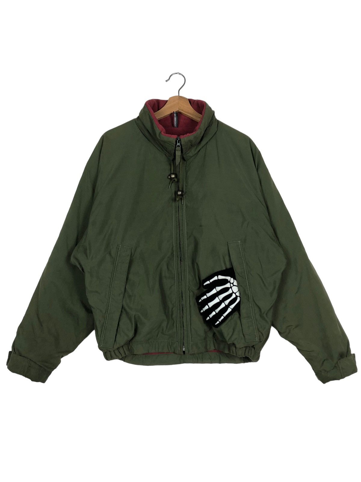 Japanese Brand 🔥90’s Vintage Bomber Jacket Crocodile Inspire Issey Miyake Size US M / EU 48-50 / 2 - 1 Thumbnail