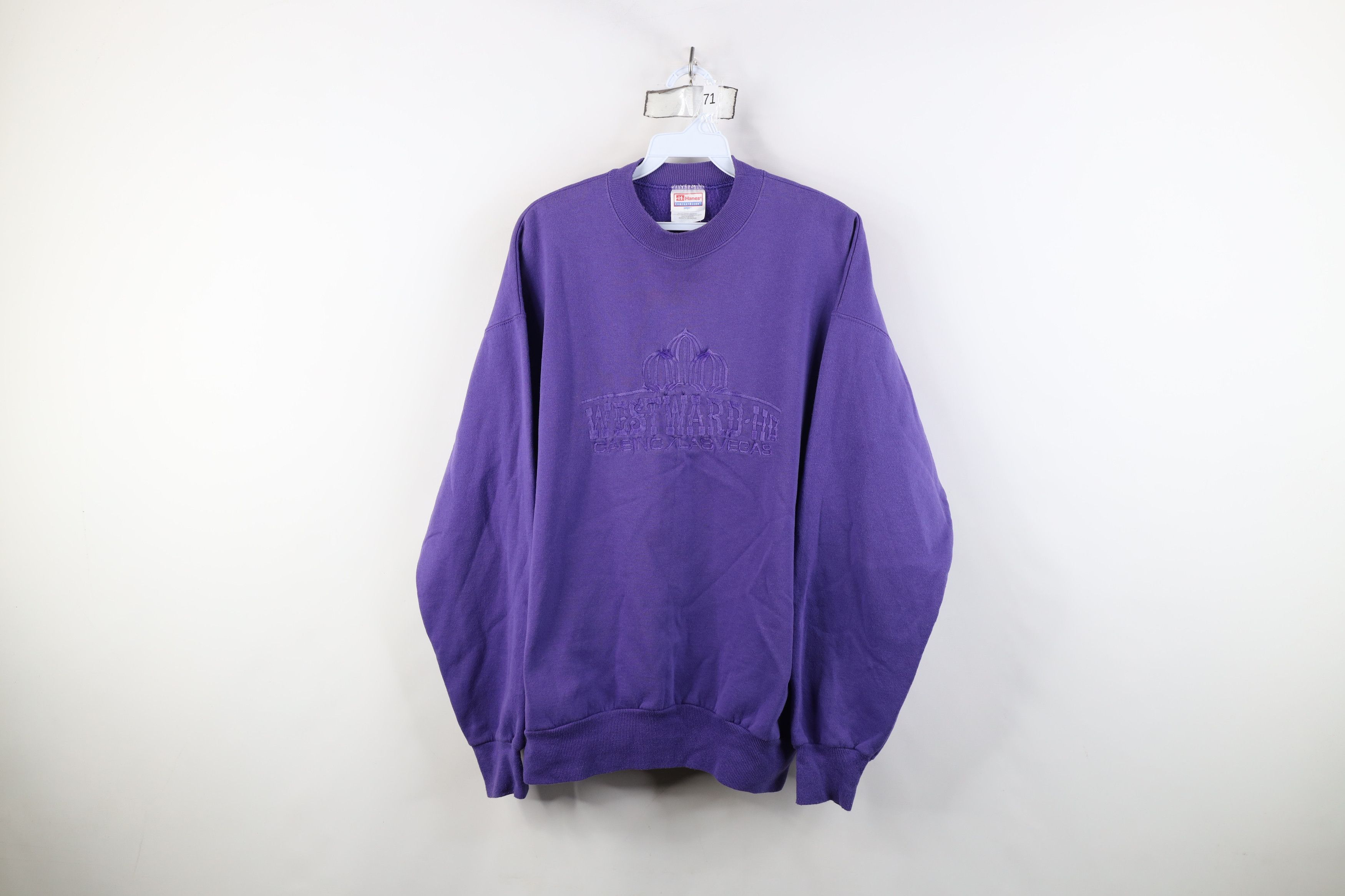 Vintage Vintage 90s Streetwear Westward Ho Casino Las Sweatshirt Size L / US 10 / IT 46 - 1 Thumbnail