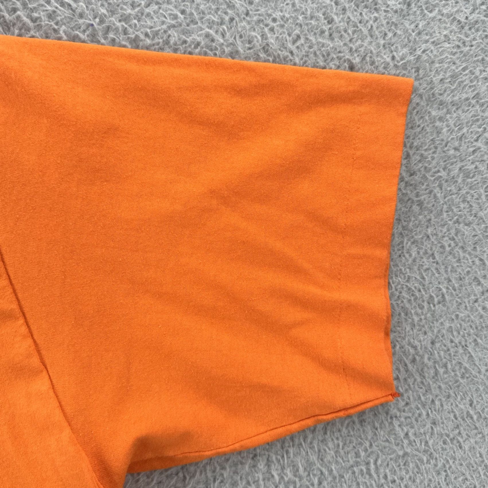 Hanes VTG Hanes Fifty-Fifty Mens L Orange Crew Neck Short Sleeve T-Shirt USA Made 80s Shirt MN Boys Men Womens Size US L / EU 52-54 / 3 - 7 Thumbnail