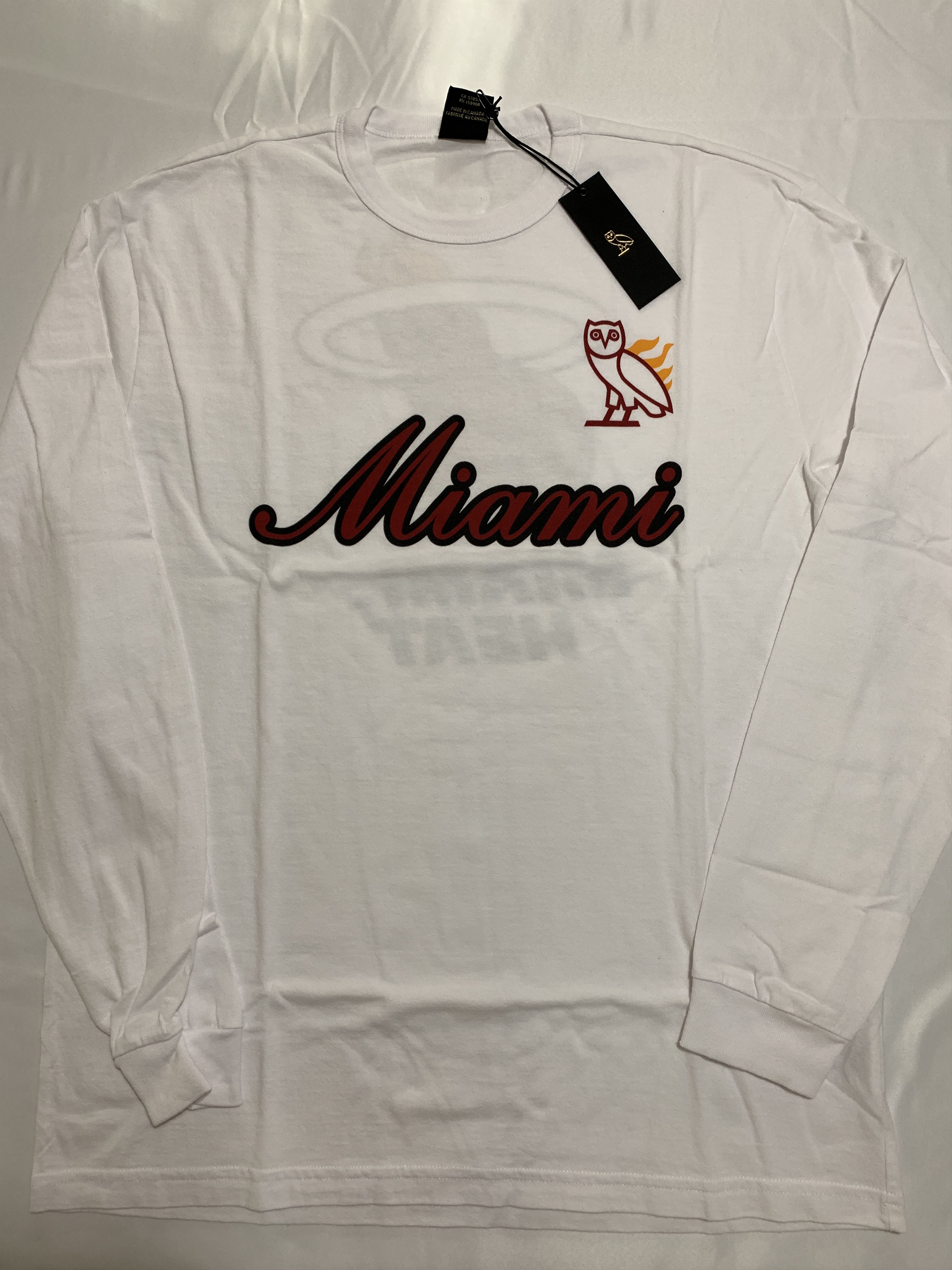 Drake OVO X NBA MIAMI HEAT LONG SLEEVE Size US M / EU 48-50 / 2 - 4 Thumbnail