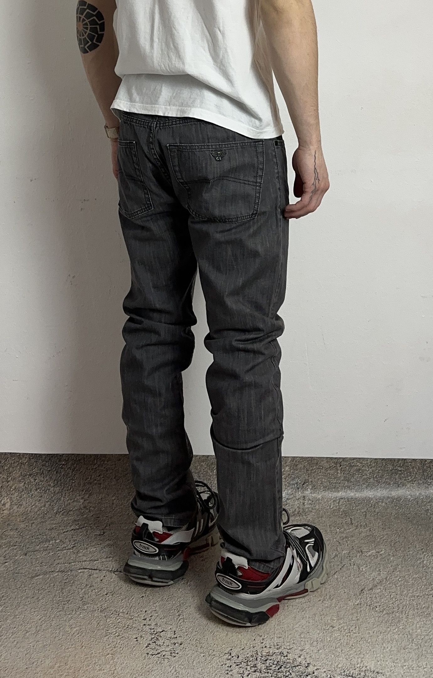 Armani × Giorgio Armani Armani jeans denim pants black gray Size US 33 - 3 Thumbnail