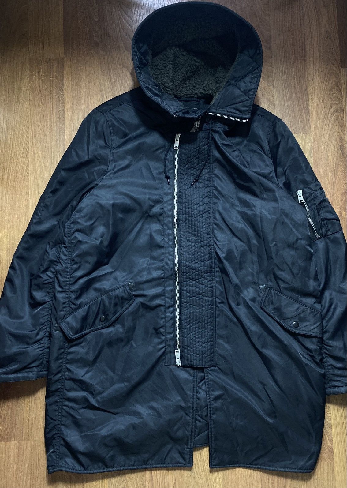 Allsaints Allsaints Black Work Jacket Size US XL / EU 56 / 4 - 1 Thumbnail