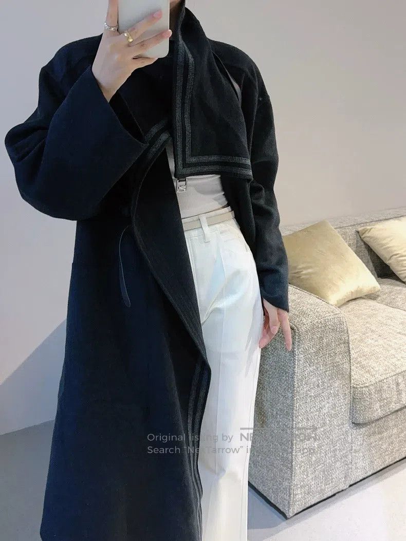 Hermes Hermes Long Grey Winter Coat Size XS / US 0-2 / IT 36-38 - 9 Thumbnail