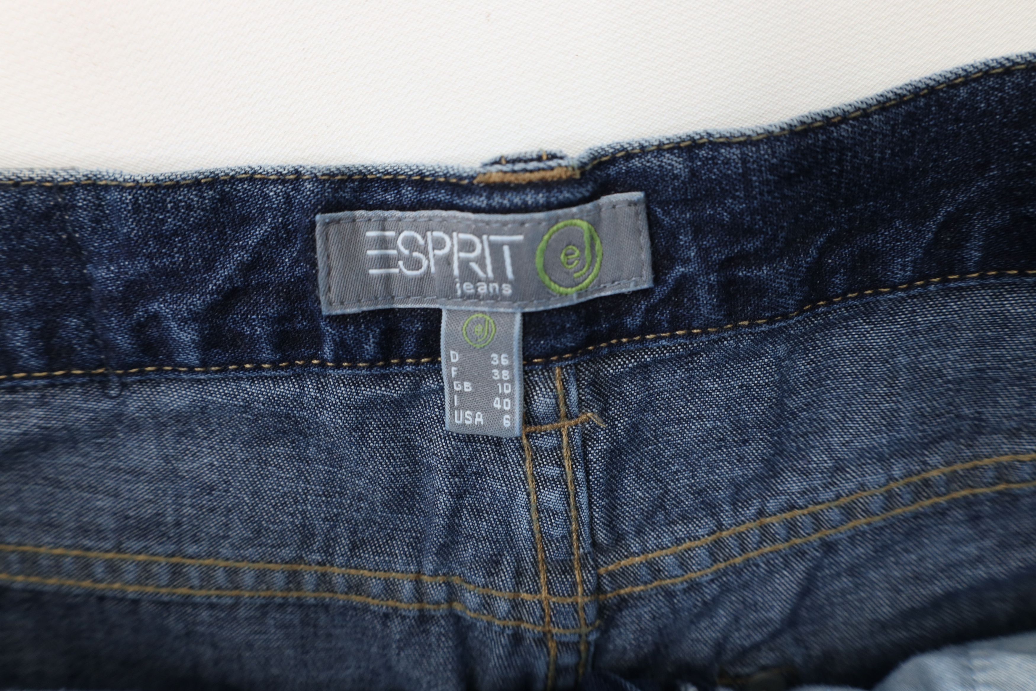 Esprit × Vintage Vintage Y2K Esprit Babydoll Flared Wide Leg Denim Jeans Blue Size 28" / US 6 / IT 42 - 8 Thumbnail