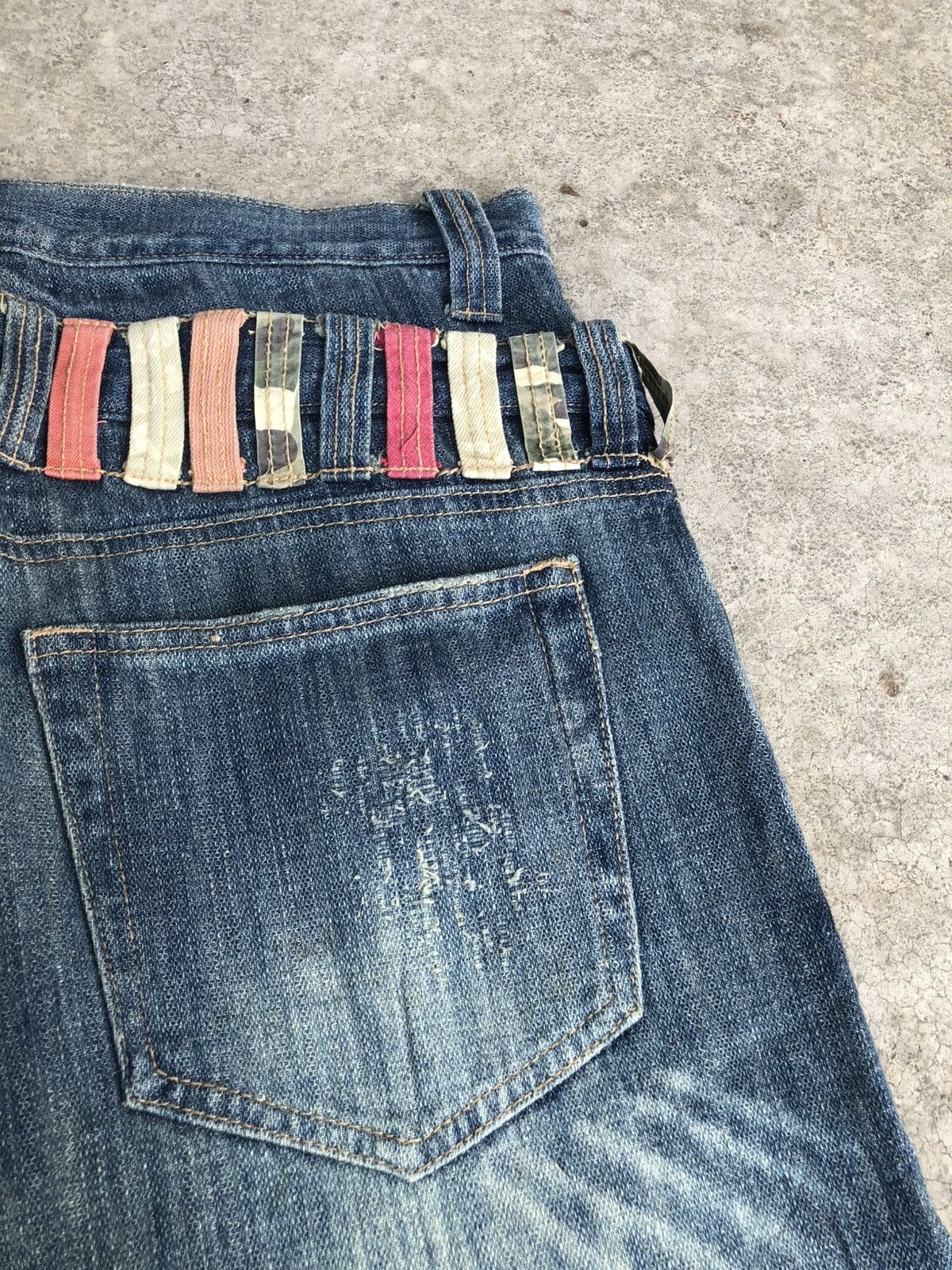 Hysteric Glamour Japanese Gumu Double Waist Distressed Jeans Size US 32 / EU 48 - 18 Thumbnail