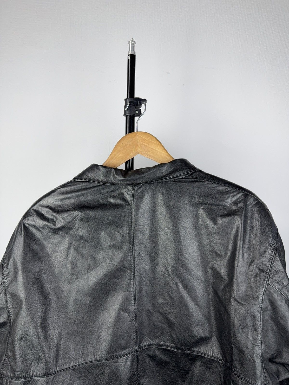 Vintage Vintage Leather Jacket Genuine Leahter bomber Moto Oldmoney Size US L / EU 52-54 / 3 - 8 Thumbnail