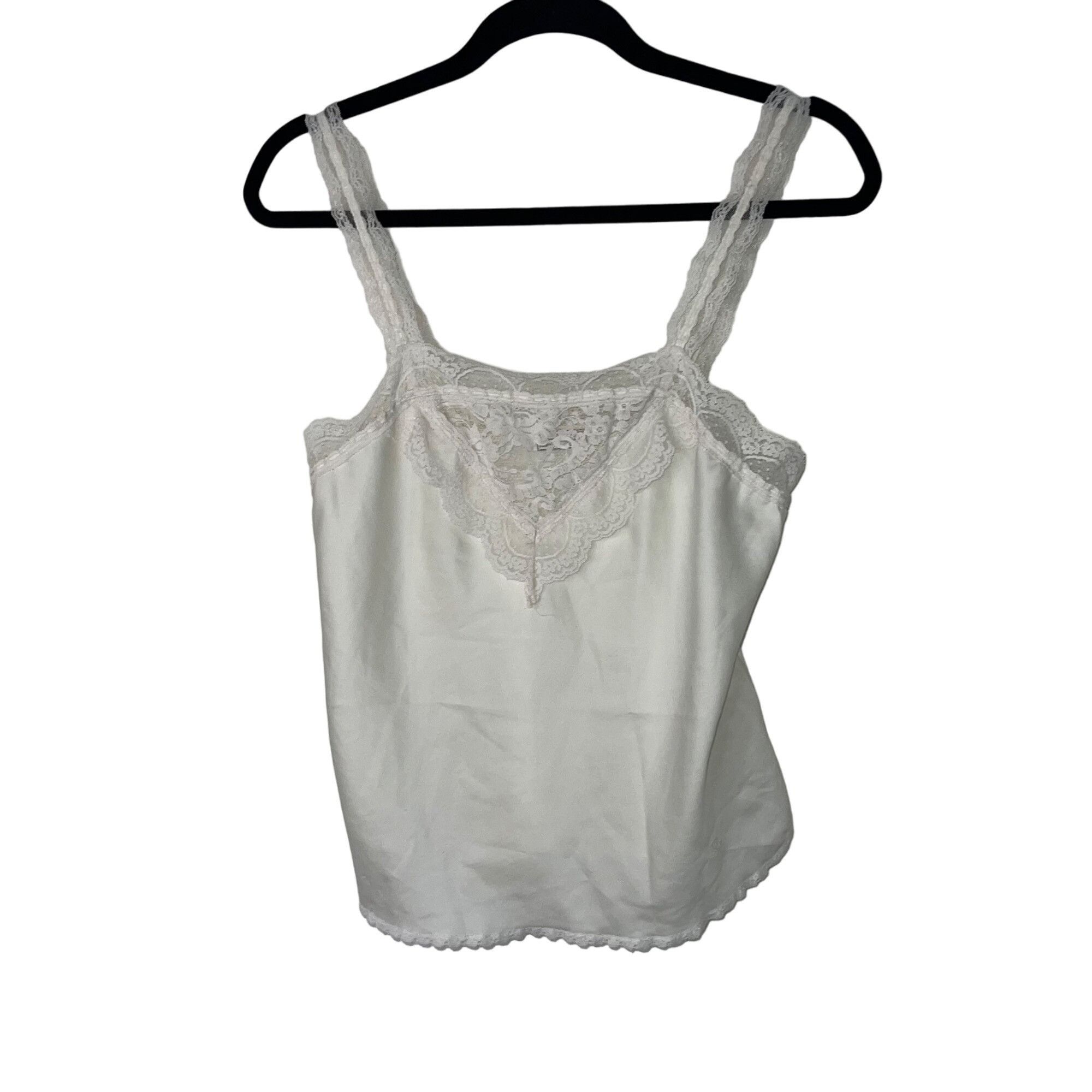 image of Christian Dior Vintage Womens Top Size Small White Camisole