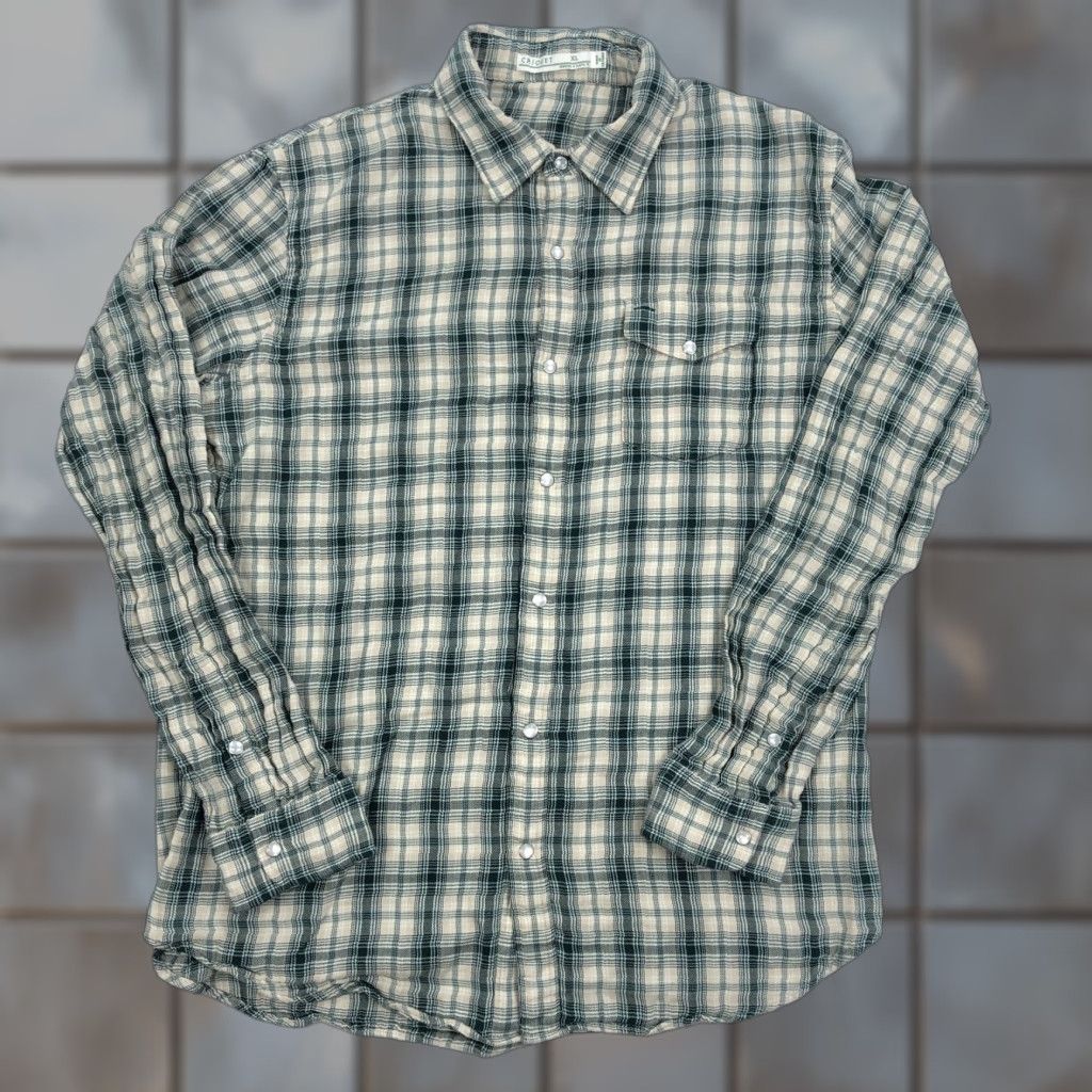 Vintage CRIQUET Men XL Plaid Pearl Snap Casual Shirt Long Sleeve Size US XL / EU 56 / 4 - 1 Thumbnail