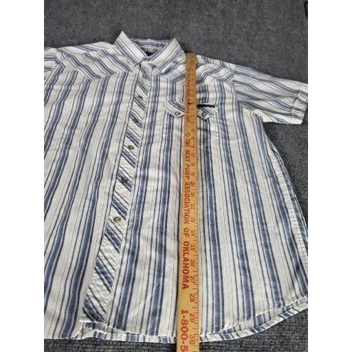 Dickies Dickies Pearl Snap Button Up Shirt Men Sz XL Striped Cowboy Size US XL / EU 56 / 4 - 3 Thumbnail