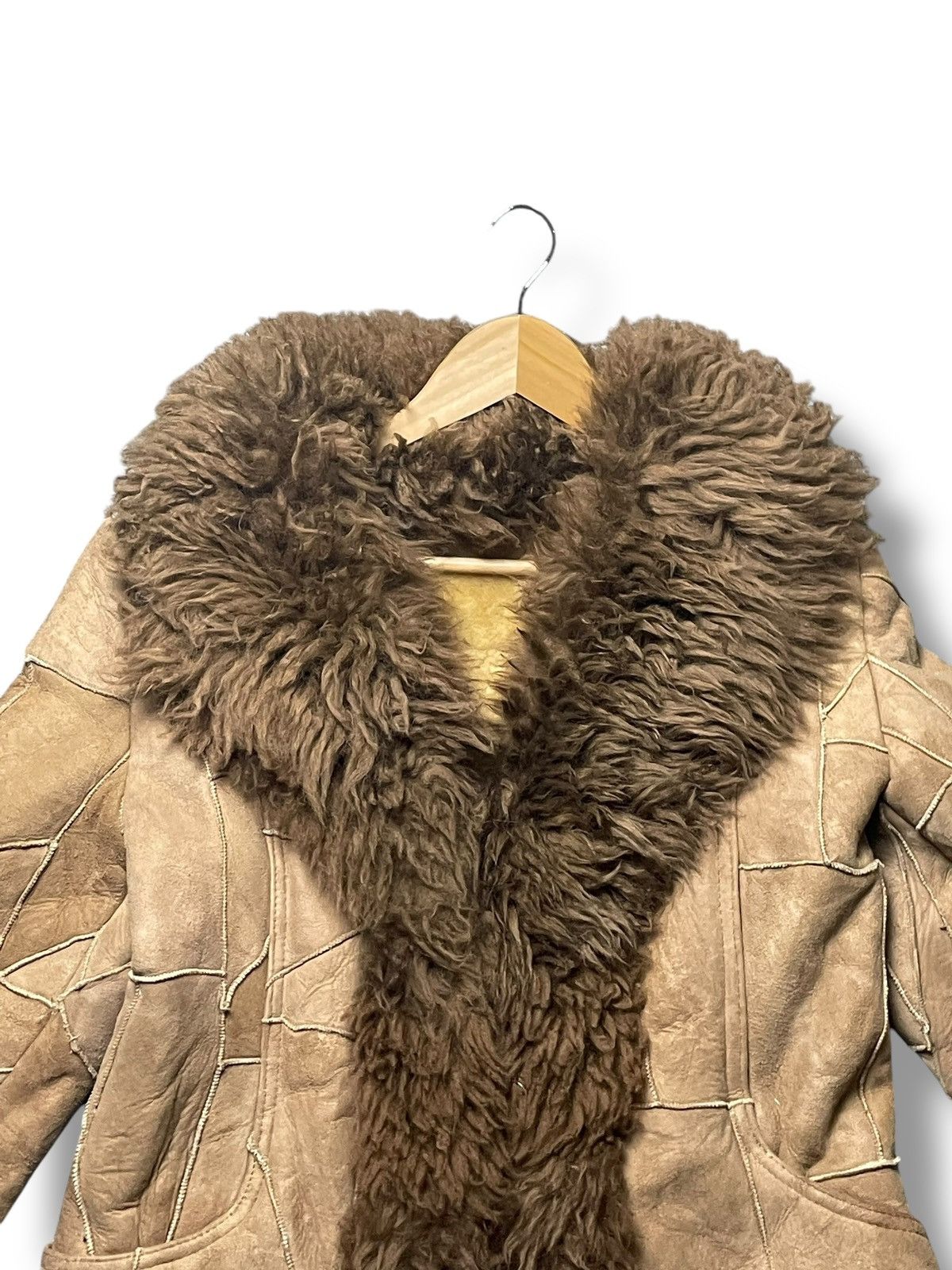 The Unbranded Brand × Vintage Vintage Leather Suede Fur Coat (46) Size S / US 4 / IT 40 - 4 Thumbnail