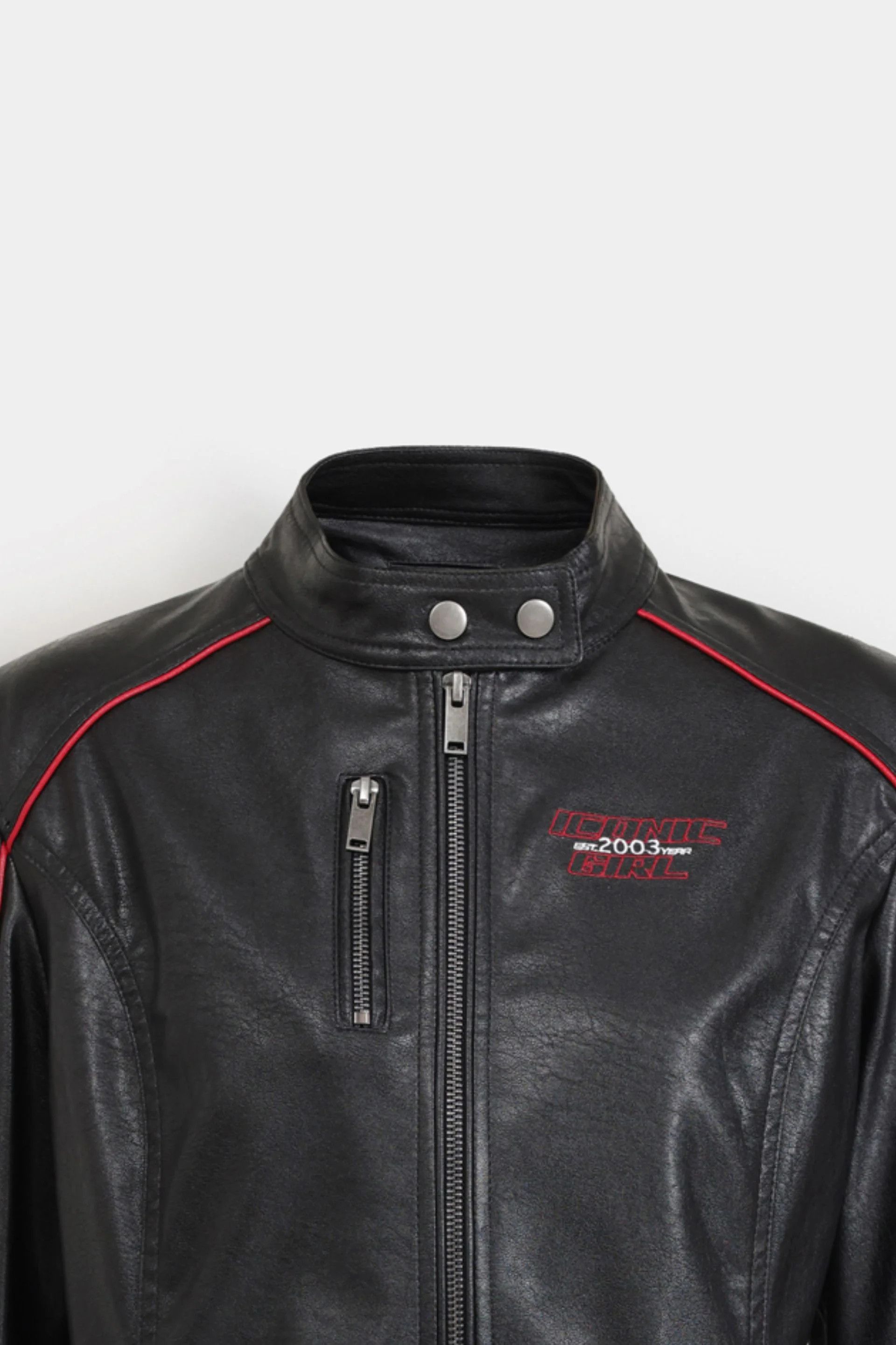 Other Black Cropped Faux Leather Jacket Women – Slim Fit Size S / US 4 / IT 40 - 6 Thumbnail