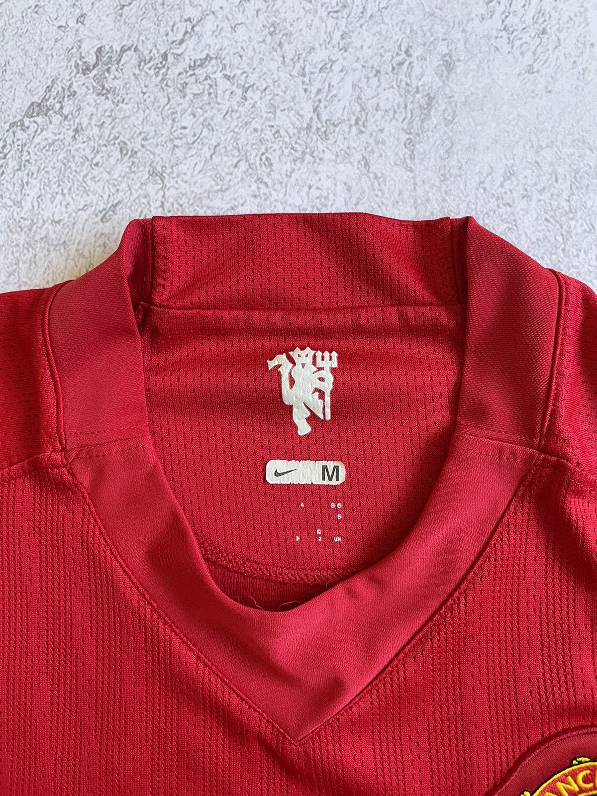 Vintage Nike Manchester United 2007/2009 Home Soccer #17 Ashar Size US M / EU 48-50 / 2 - 4 Thumbnail