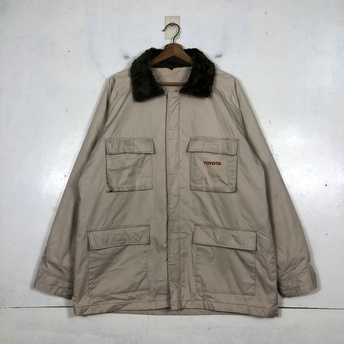 Japanese Brand 📌Vintage Work Jacket Racing Toyota Trd Multi Pocket Size US L / EU 52-54 / 3 - 3 Thumbnail