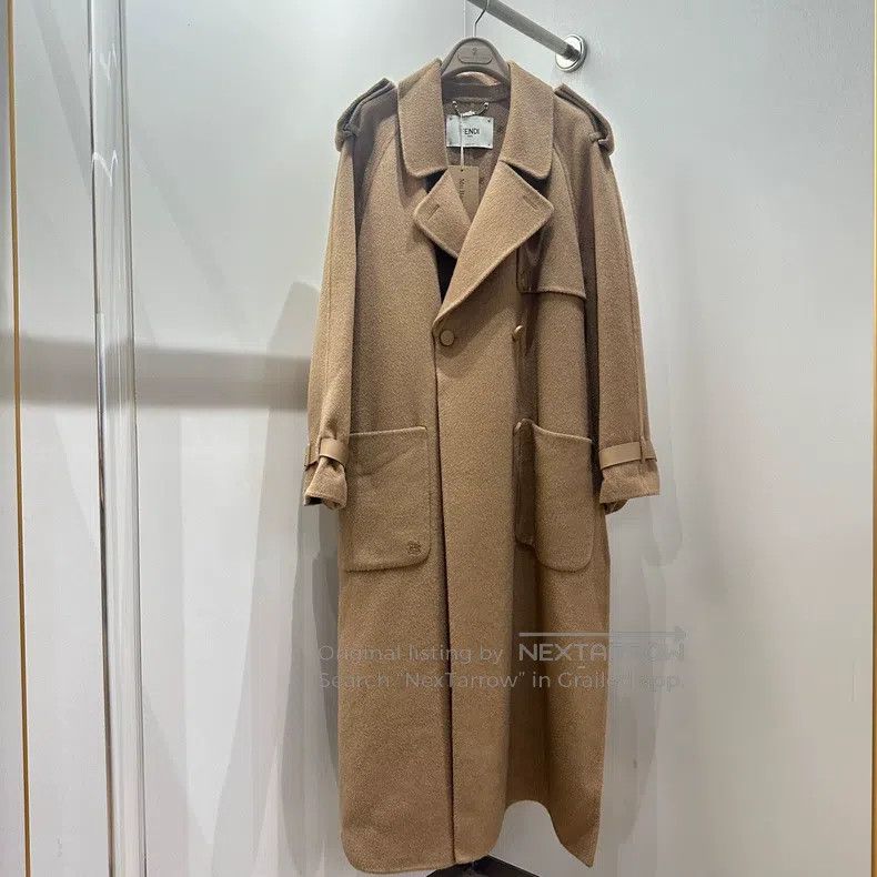Fendi Fendi Camel Long Coat Size S / US 4 / IT 40 - 1 Thumbnail