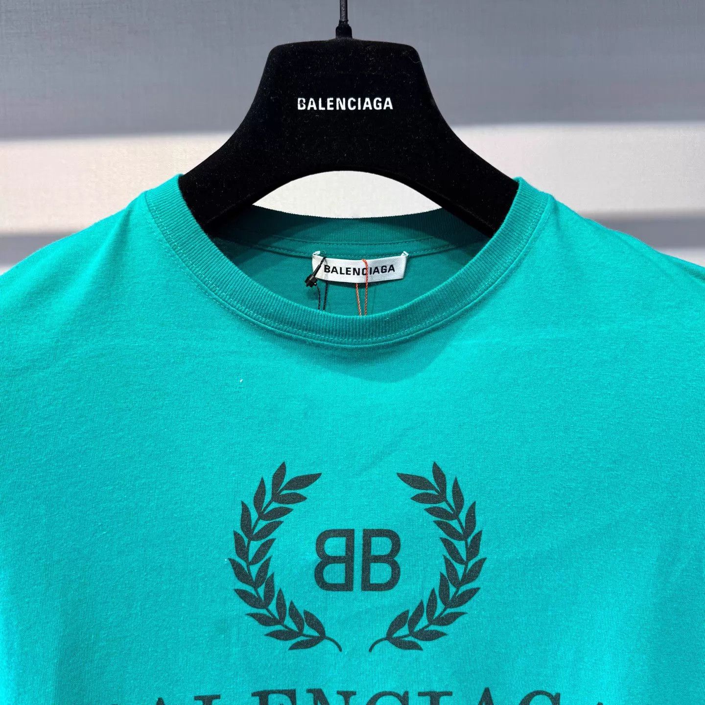 Balenciaga Balenciaga Lake Green Wheat Ear Logo SS Tee S New Size US S / EU 44-46 / 1 - 5 Thumbnail