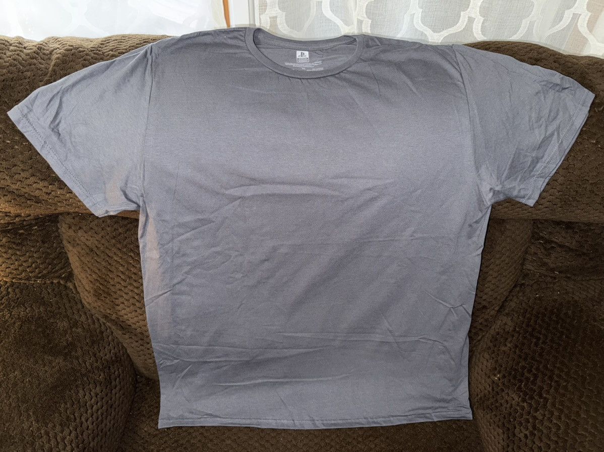 Playstation NEW Sony “Playstation” Blank s/s t-shirt tee Gray, men’s XL Size US XL / EU 56 / 4 - 4 Thumbnail