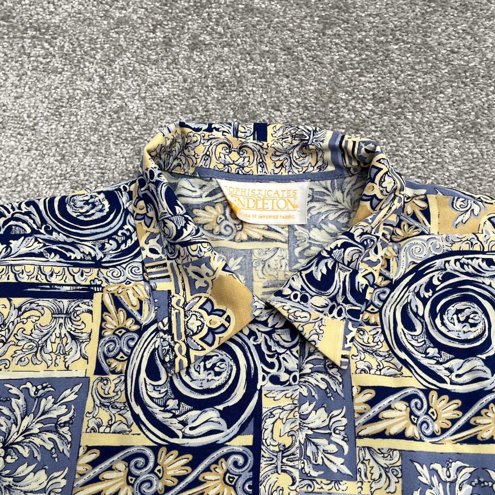 Pendleton Pendleton Vintage Set Of 2 Pleated Skirt Blouse Women 10 Multi Floral Coordinate Size L / US 10 / IT 46 - 6 Thumbnail