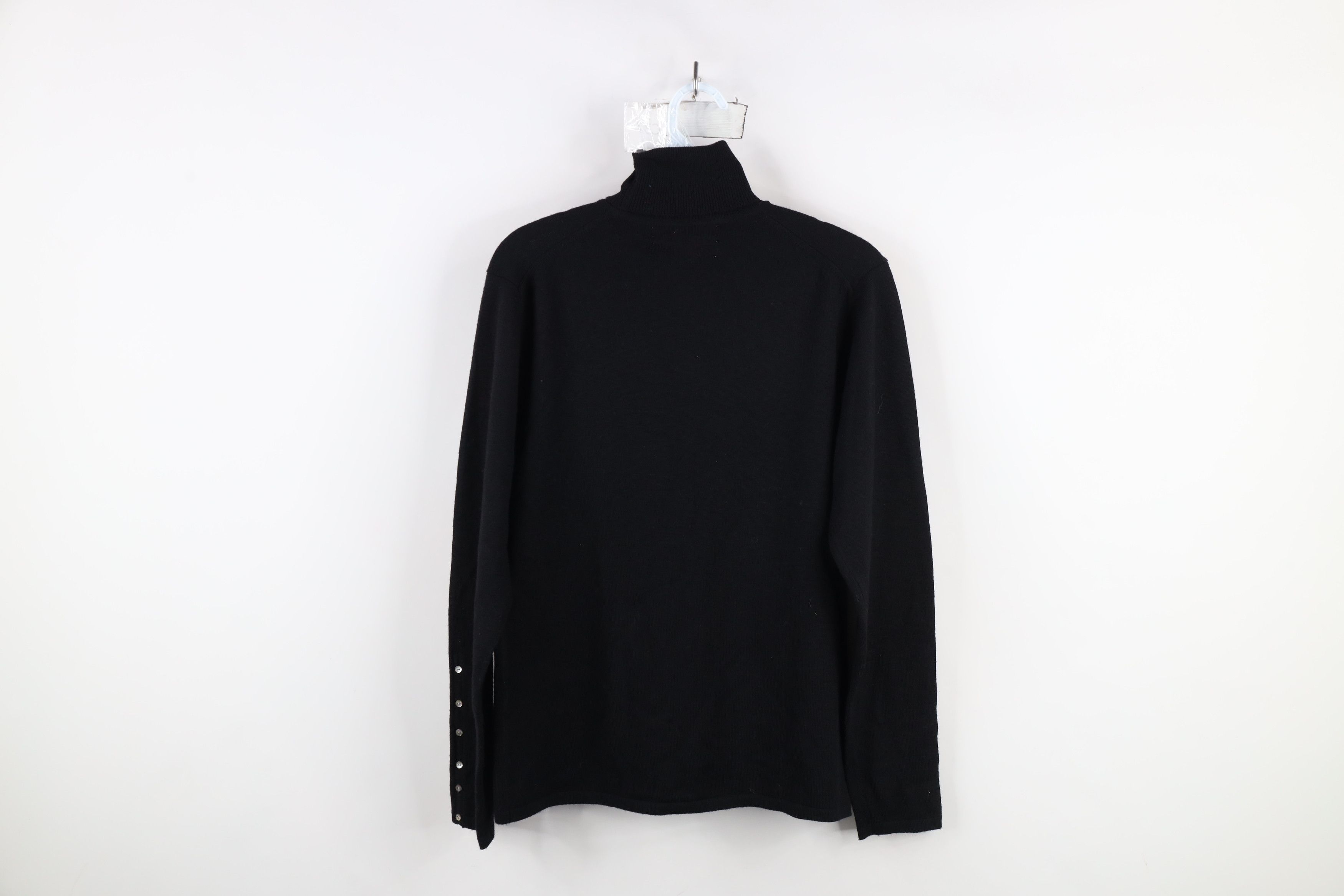 Vintage Vintage 90s Streetwear Merino Wool Knit Turtleneck Sweater Size S / US 4 / IT 40 - 9 Thumbnail
