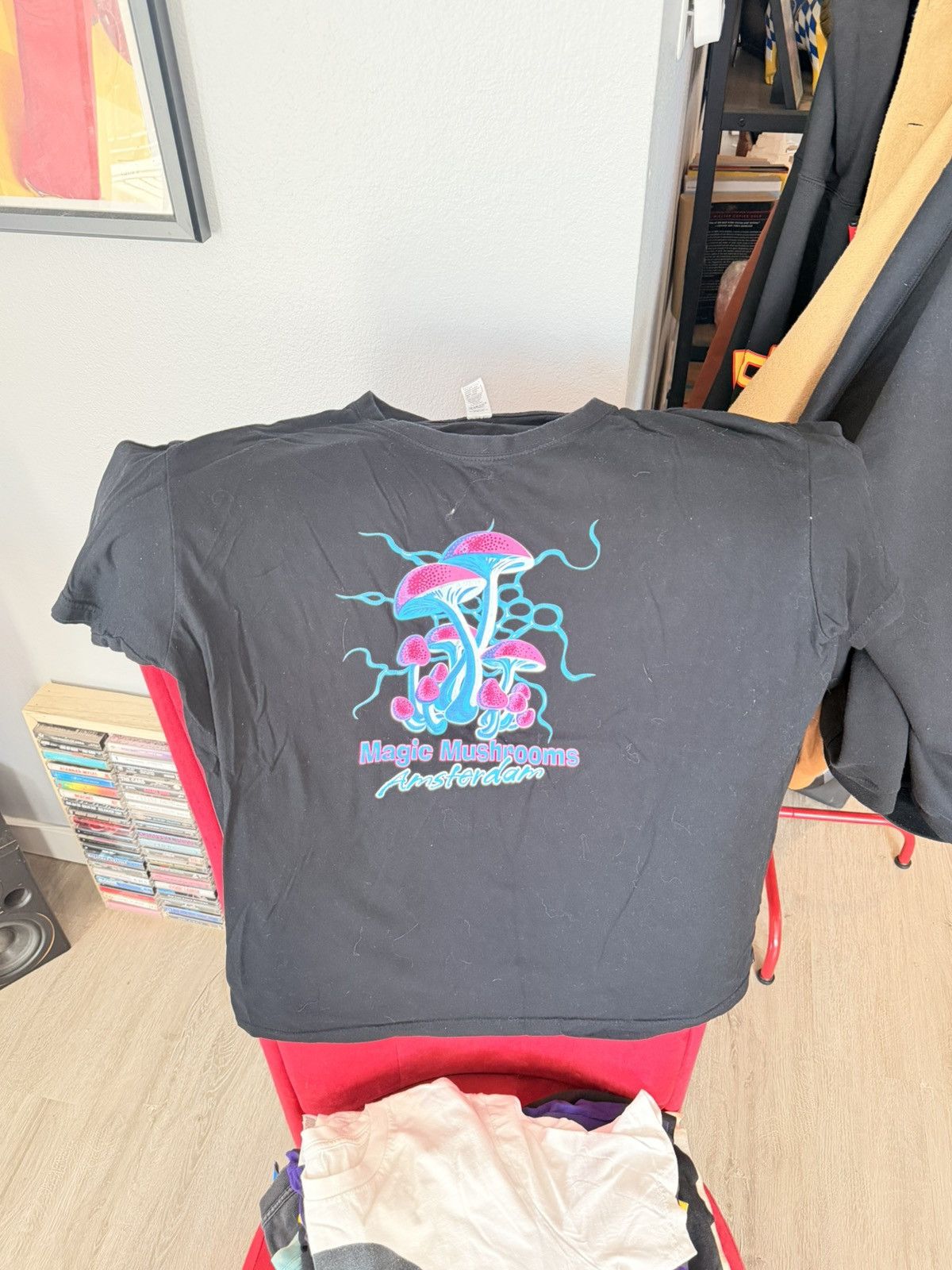 Other Vintage rare Amsterdam magic mushrooms tourist t-shirt Size US L / EU 52-54 / 3 - 3 Thumbnail