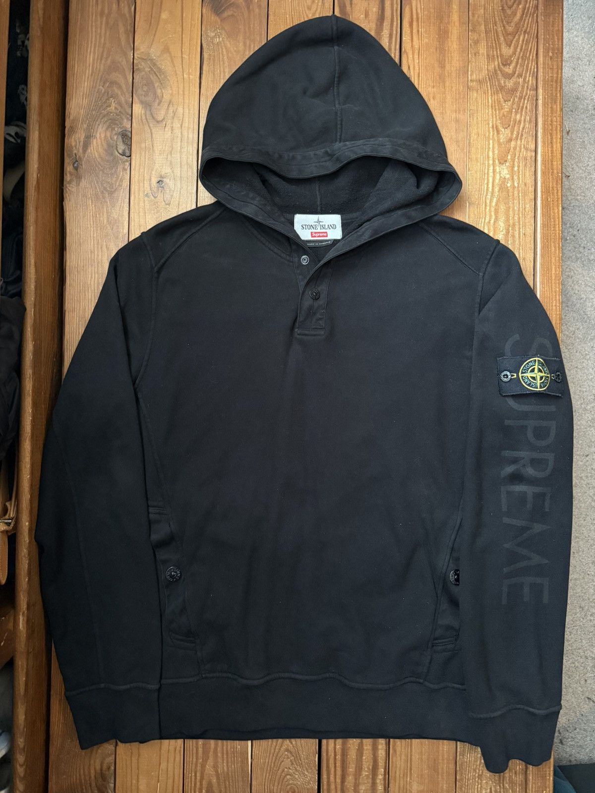 Stone Island SUPREME X STONE ISLAND REFLECTIVE HOODIE | Grailed