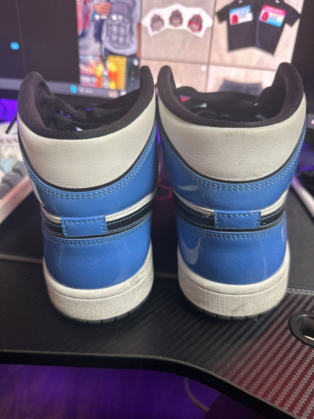 Nike Jordan 1 mid Blue Size US 10 / EU 43 - 3 Thumbnail