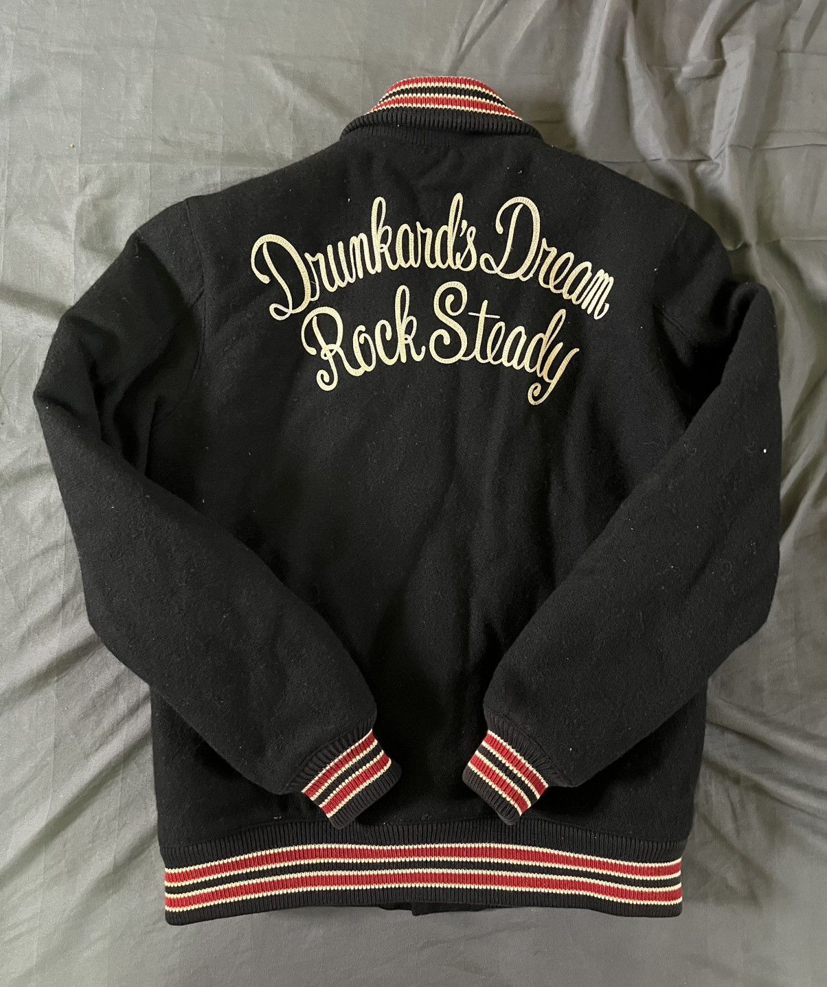 Vintage × Wacko Maria WACKO MARIA Shawl collar stadium jacket Size US XXS / EU 40 - 2 Thumbnail