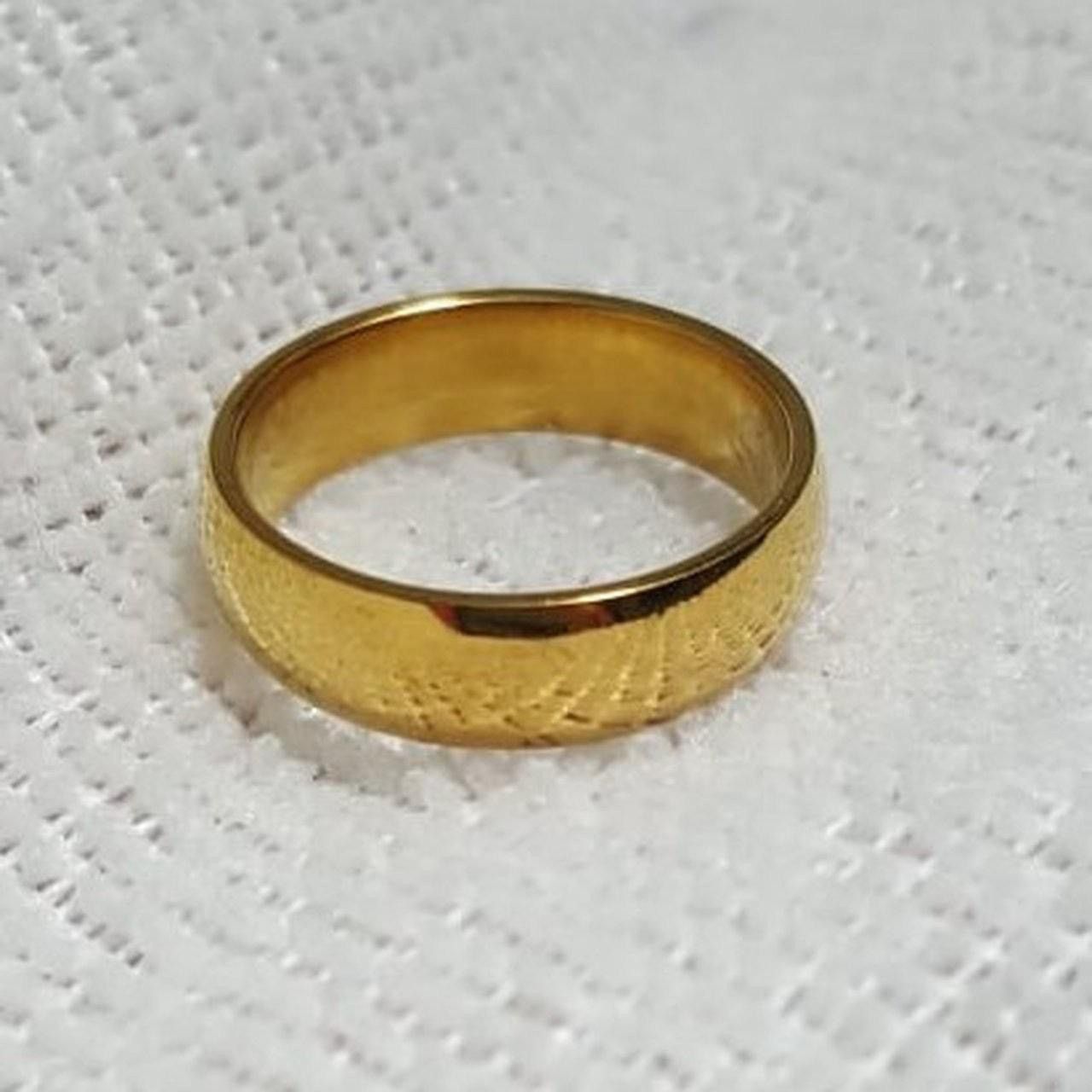 Jewelry Gold Plated Cool Besic Ring Size - 9- RGN-429 Size ONE SIZE - 1 Thumbnail