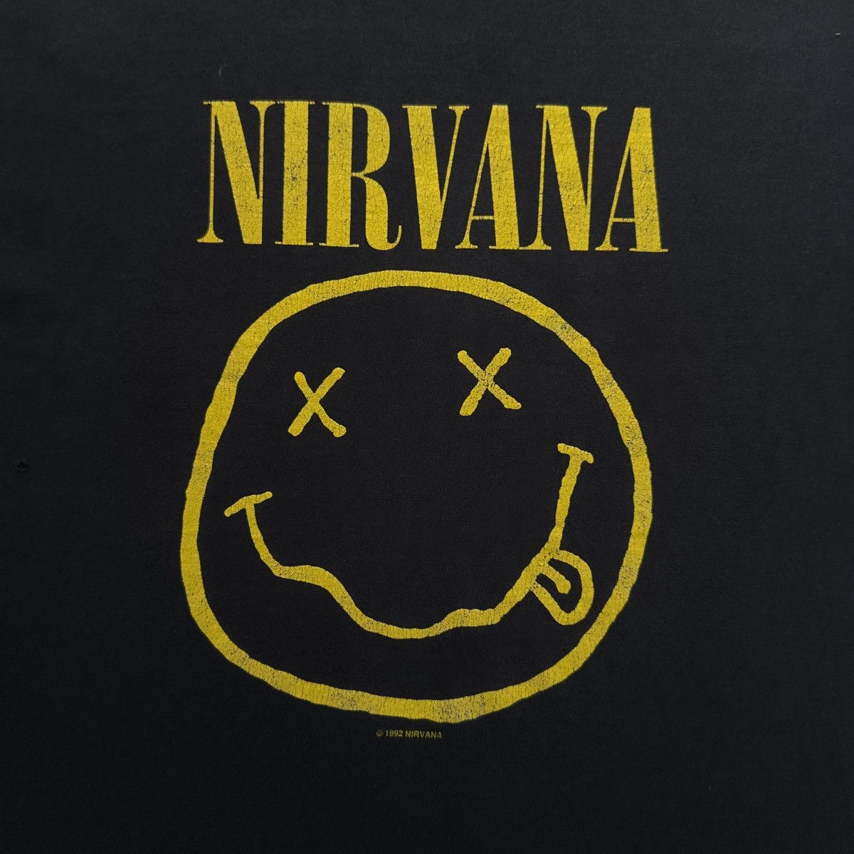 Band Tees VINTAGE NIRVANA COPYRIGHT 1992 SMILEY FACE 90’S Size US L / EU 52-54 / 3 - 12 Thumbnail