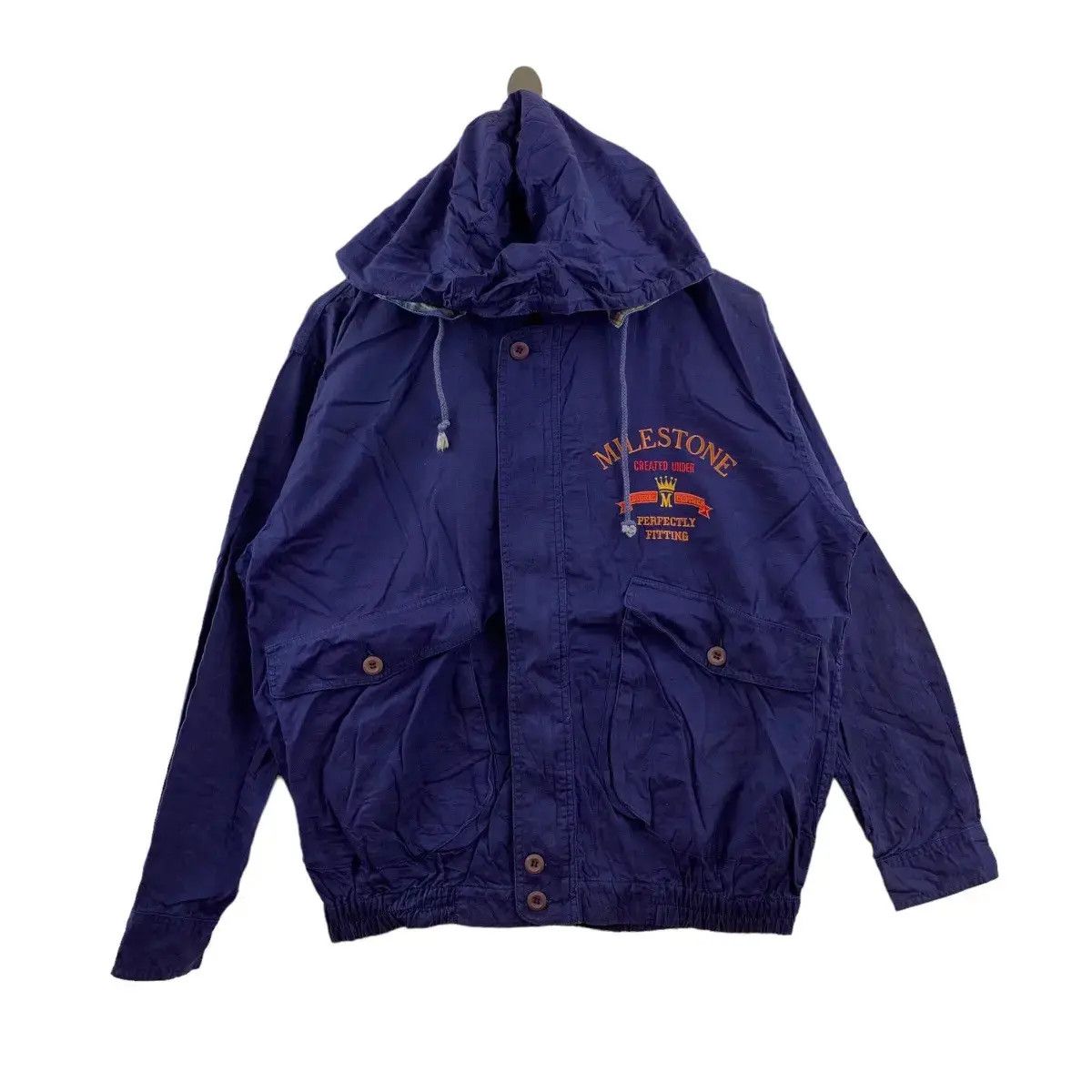 Milestone Vintage MILE STONE CLUB Embroidered Outdoor Jacket Size L / US 10 / IT 46 - 2 Thumbnail