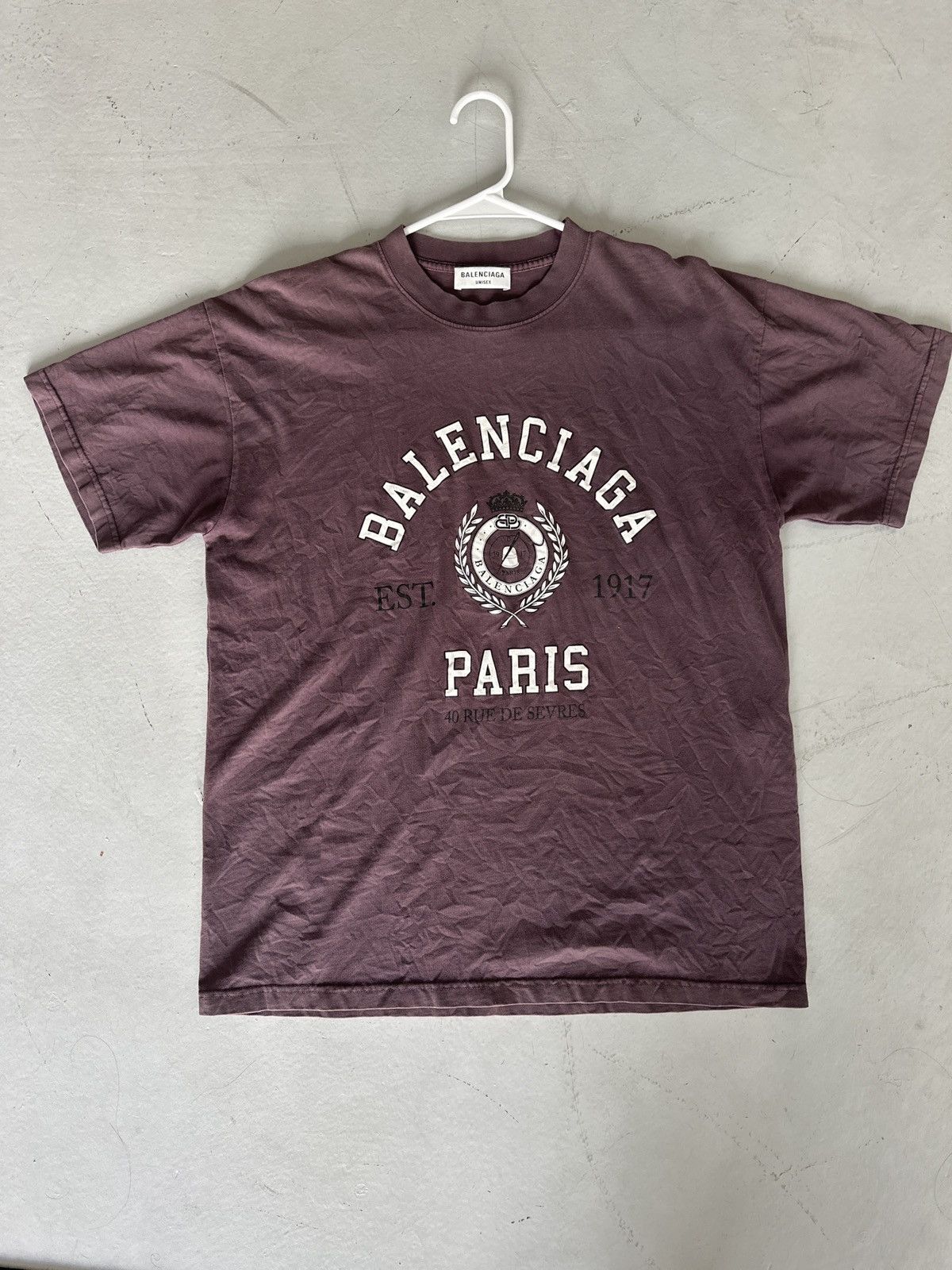 Balenciaga Balenciaga YE24 Paris tee Size US S / EU 44-46 / 1 - 1 Thumbnail