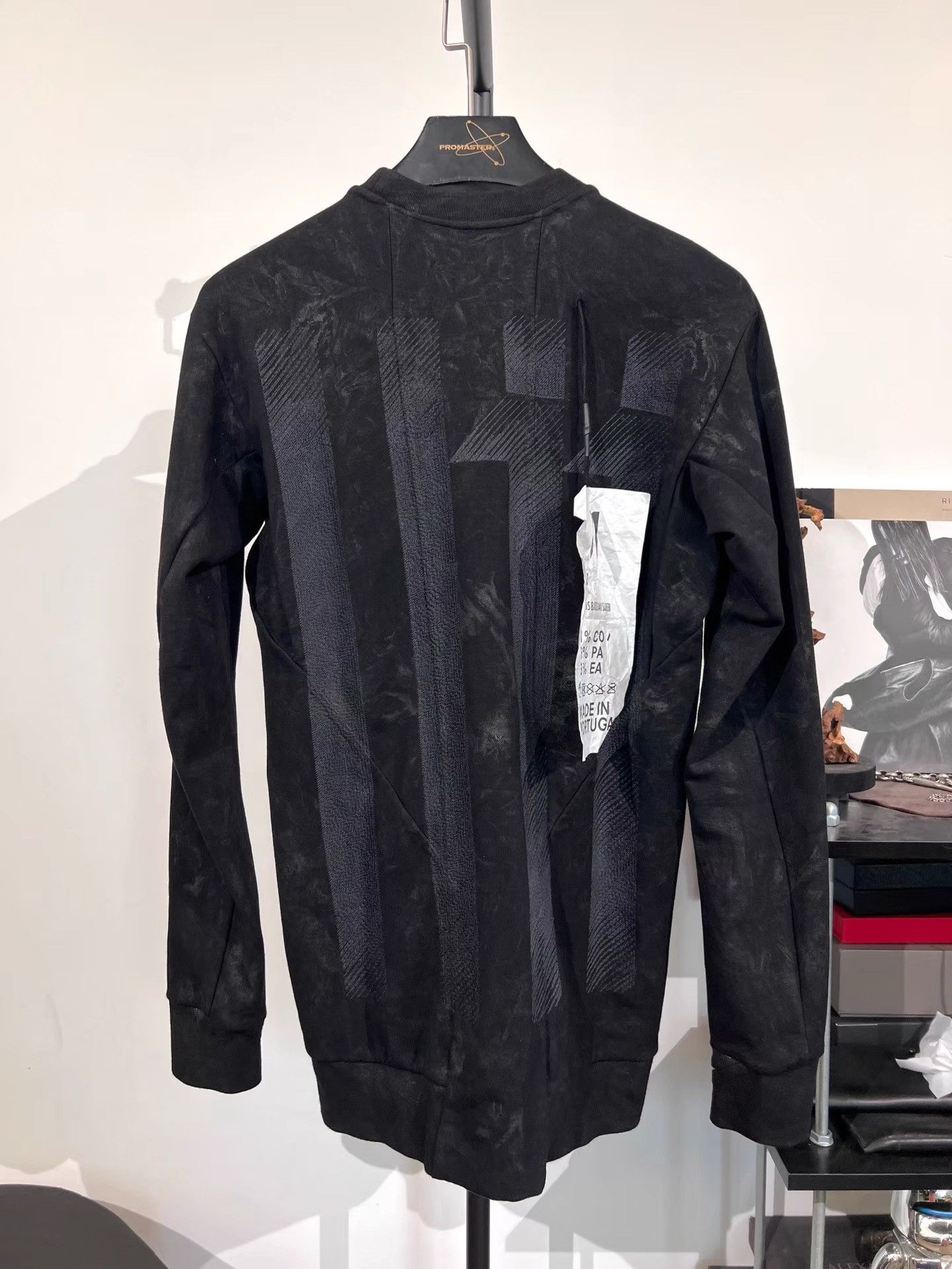 11 By Boris Bidjan Saberi 11by BBS CR1 Distressed Embroidered Pullover K35 Size US S / EU 44-46 / 1 - 1 Thumbnail