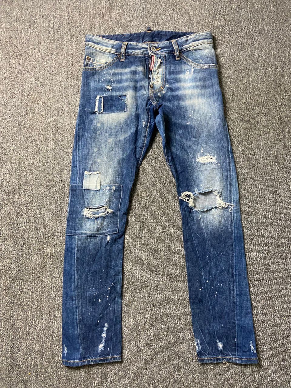 Dsquared2 Dsquared2 Brand Distressed Ripped Jeans (187) Size US 30 / EU 46 - 1 Thumbnail