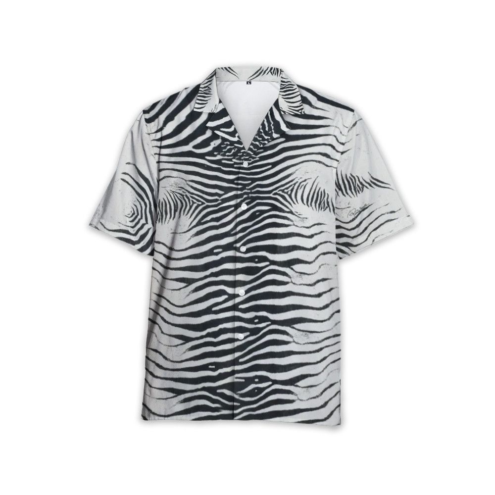 Vintage Zebra-Print Shirt – Monochrome Edge with Wild Attitude Size US S / EU 44-46 / 1 - 4 Thumbnail