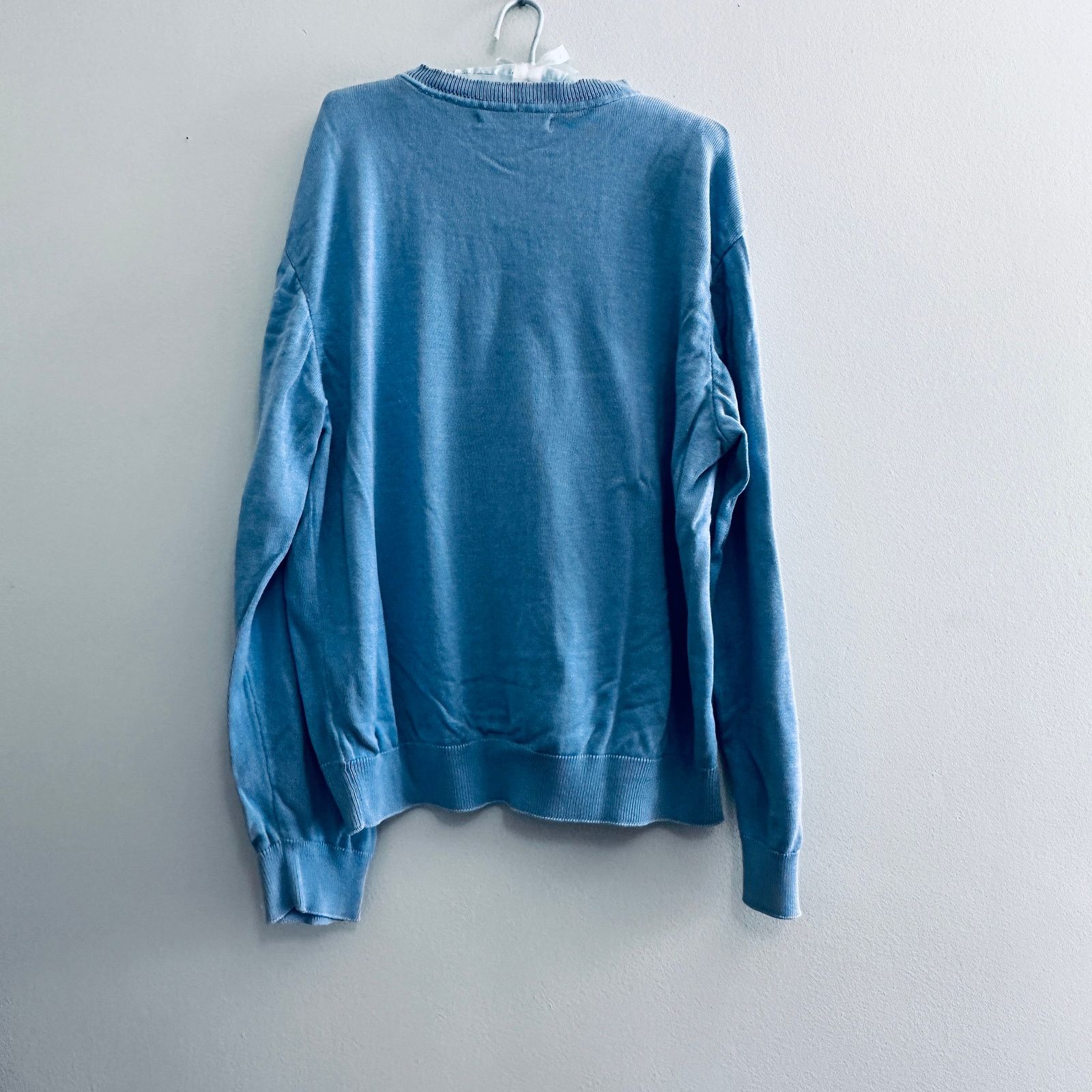 Greg Norman Greg Norman blue vneck cotton sweater Size US L / EU 52-54 / 3 - 3 Thumbnail