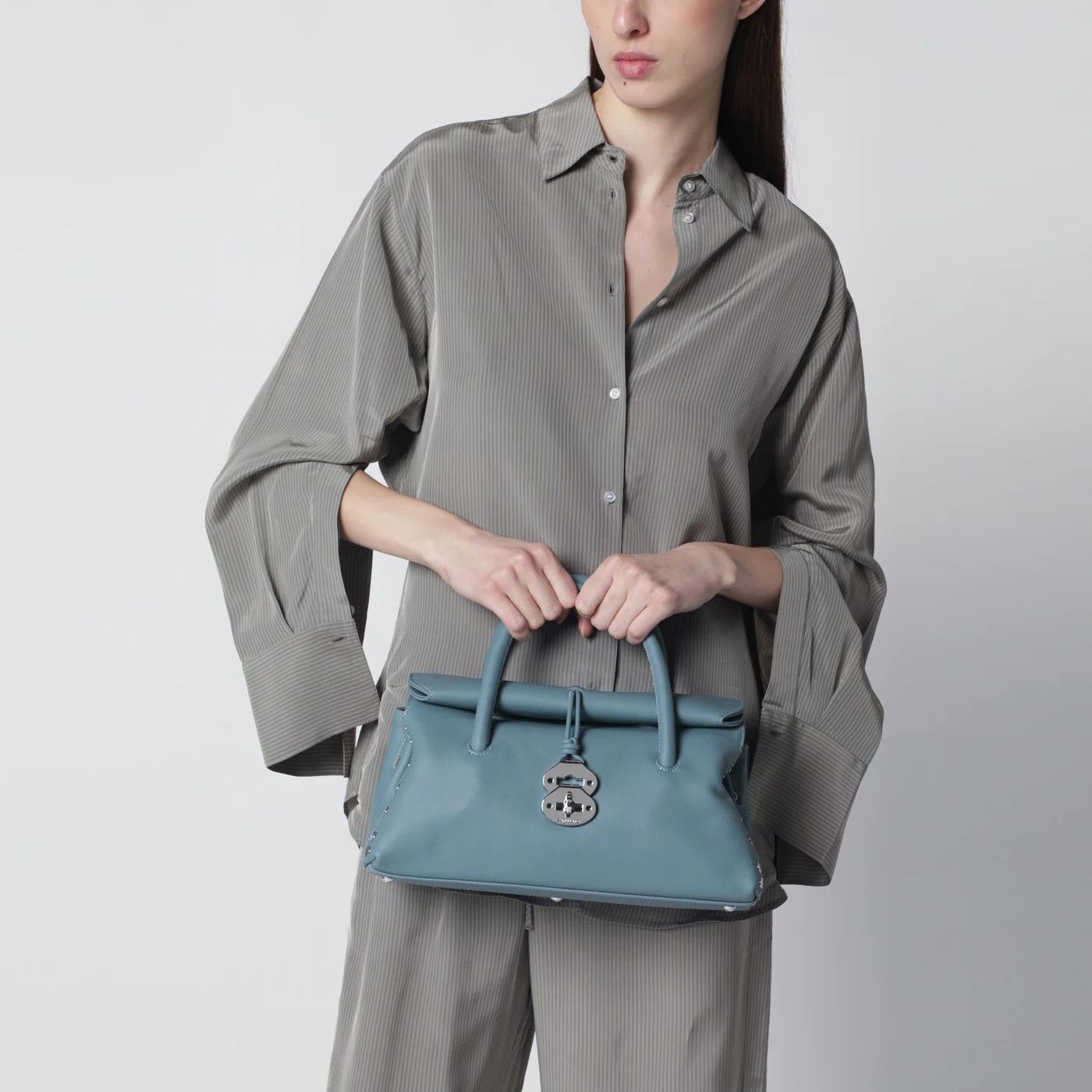 Zanellato o1d2blof0526 Size: OS / Small Tote Bag in Light Blue Size ONE SIZE - 2 Thumbnail